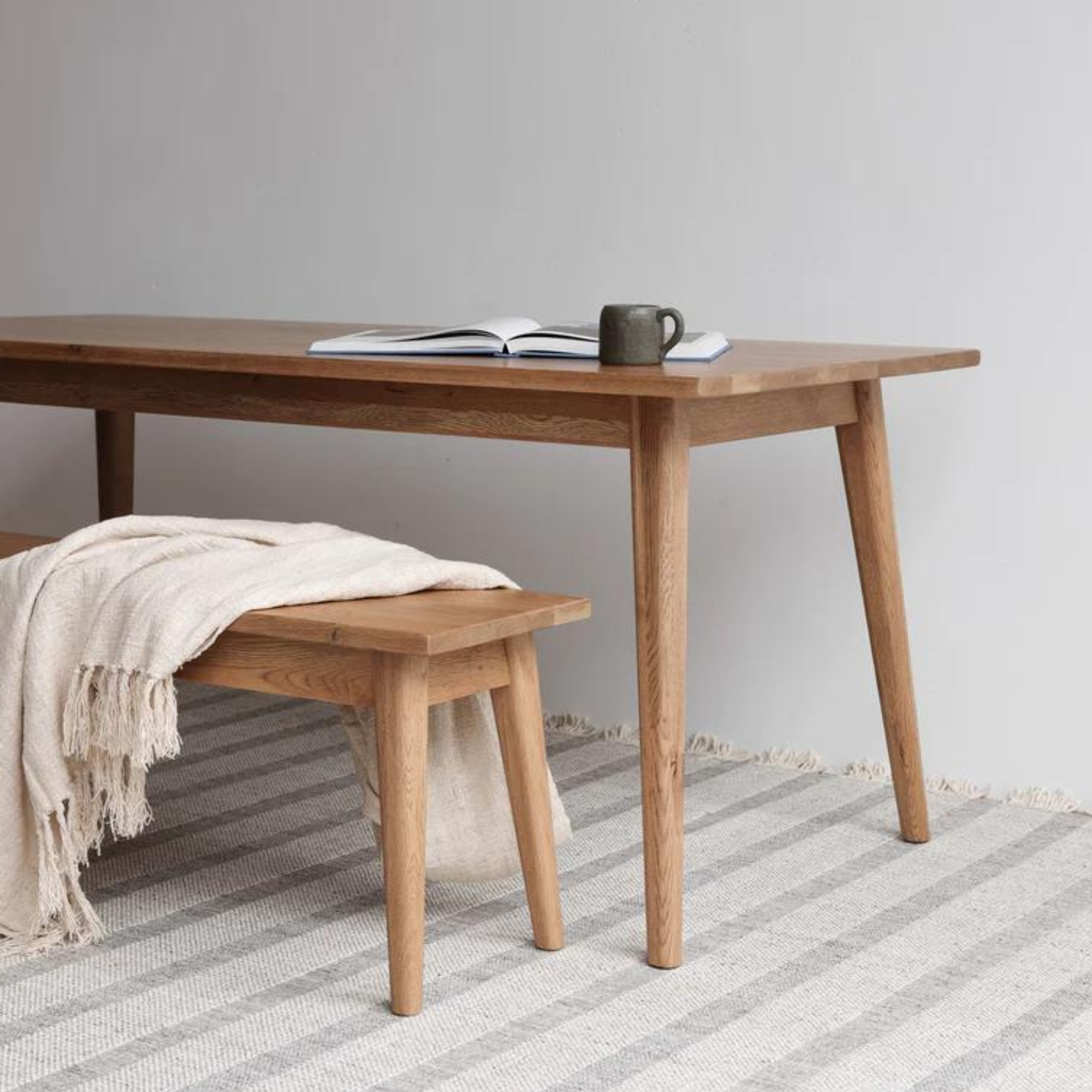 VAASA SOLID OAK BENCH SEAT | 150 LONG