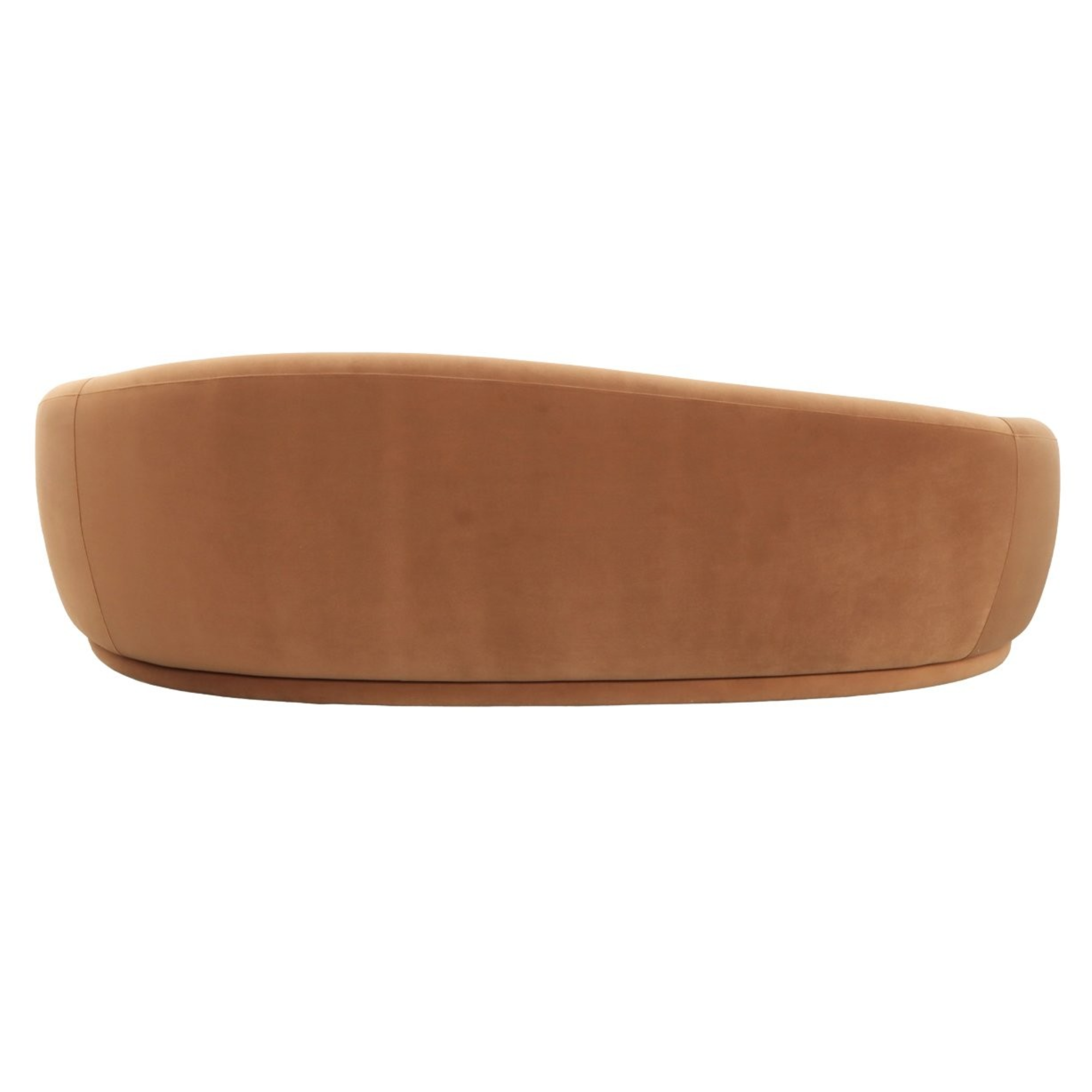 Velma Curved Sofa | Warm Copper Velvet