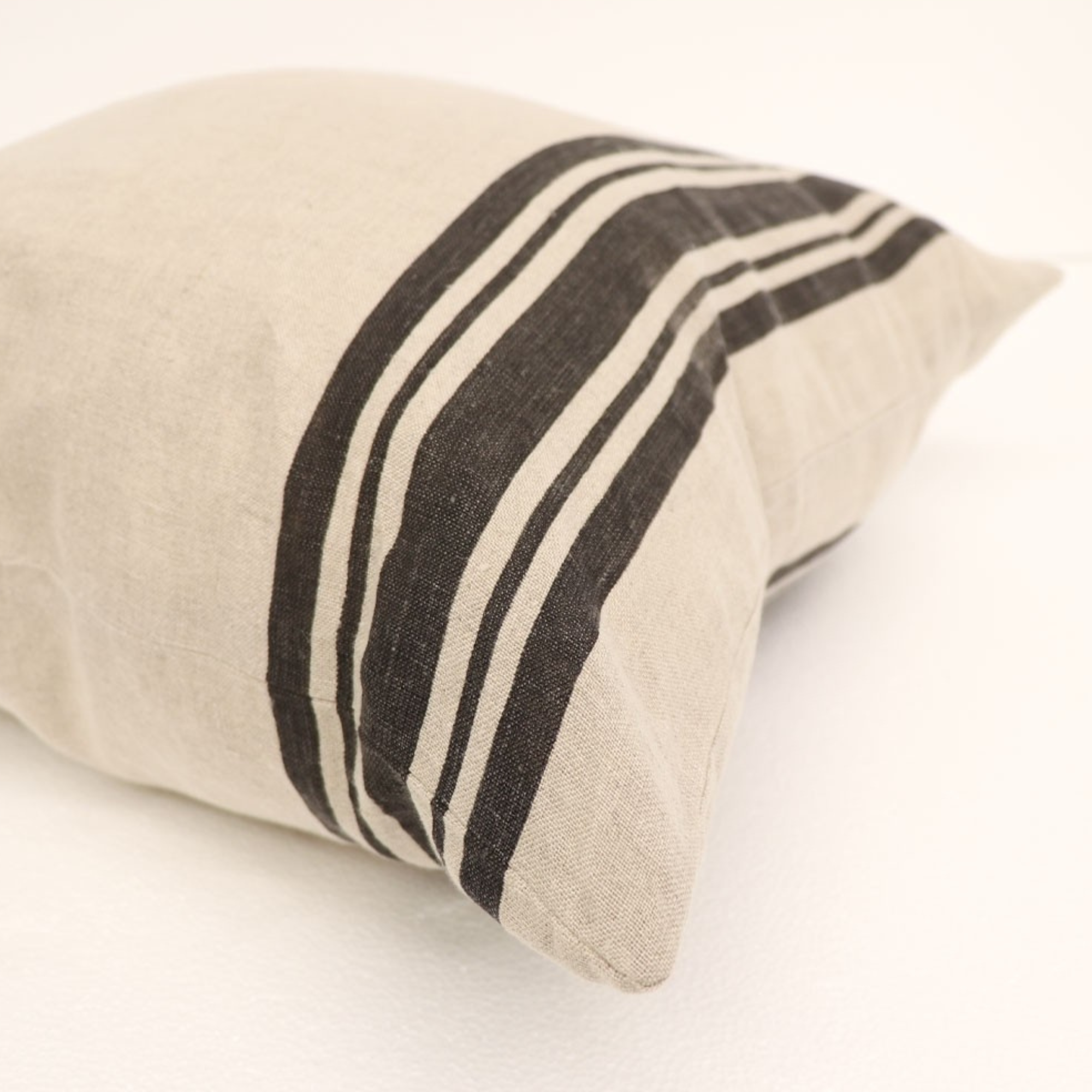 VERA CUSHION - CHARCOAL STRIPE