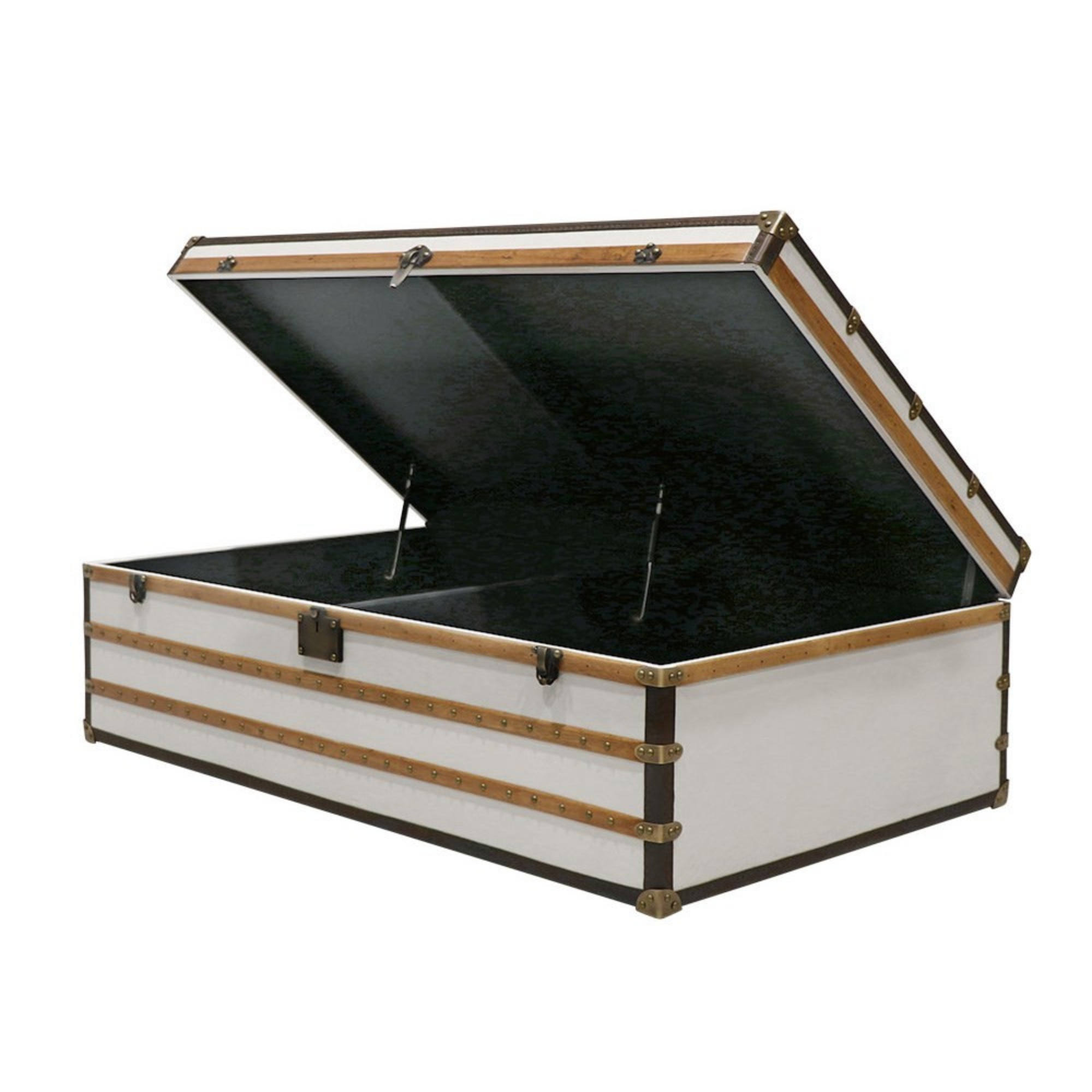 VOYAGER TRUNK COFFEE TABLE | AGED WHITE