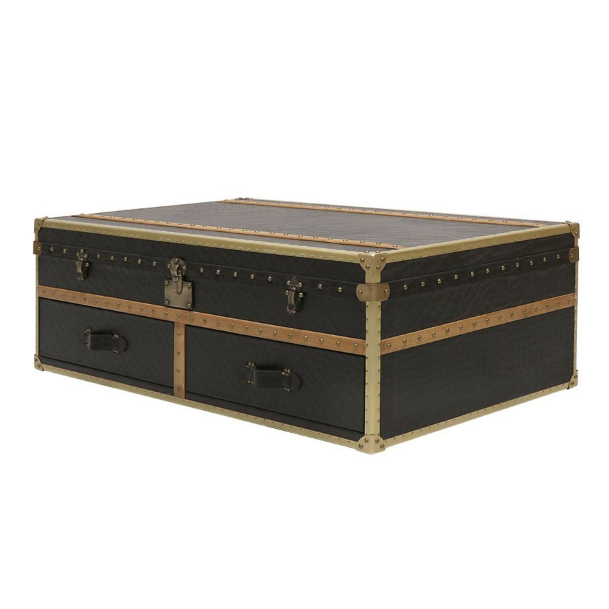Voyager Trunk Coffee Table - Aged Black