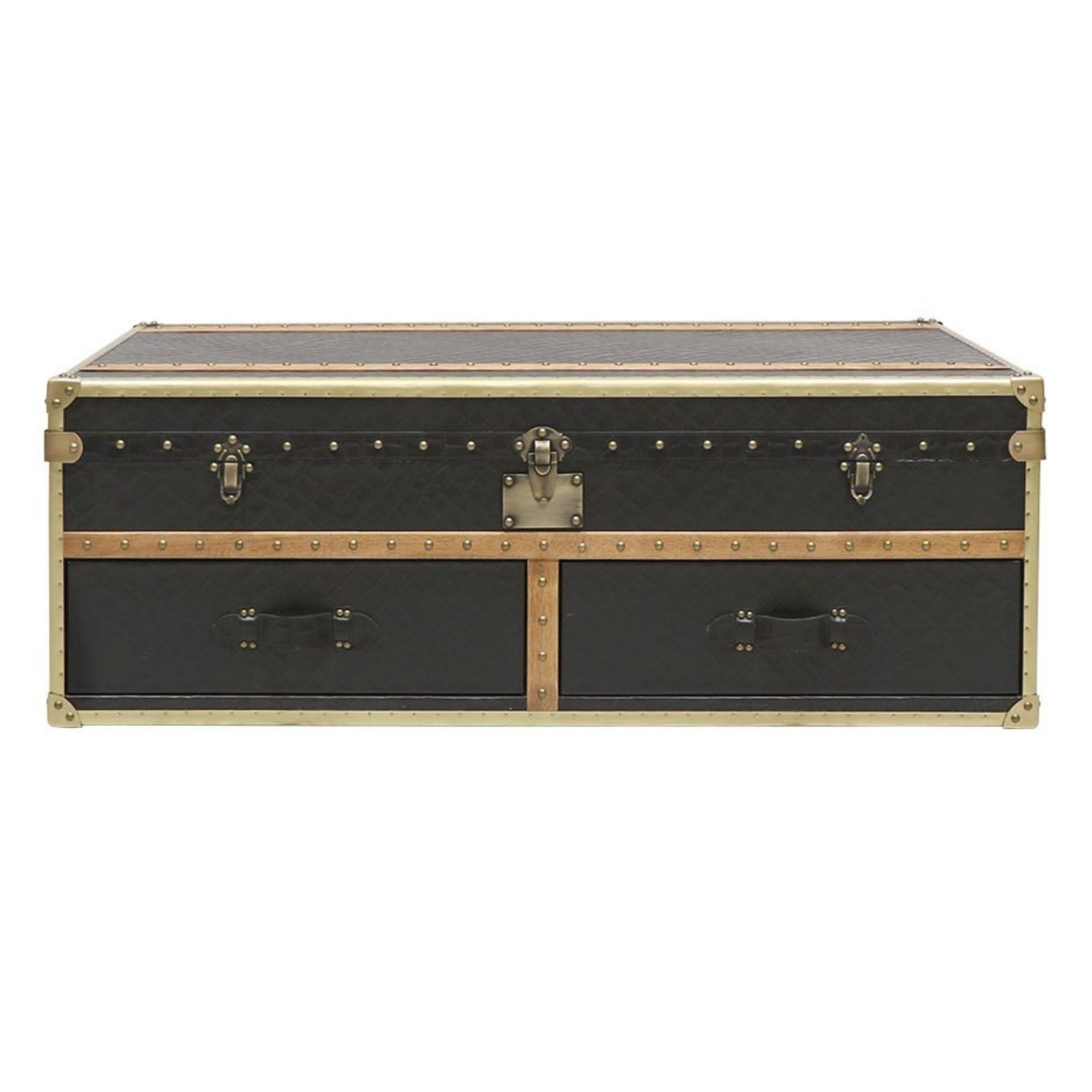 Voyager Trunk Coffee Table - Aged Black