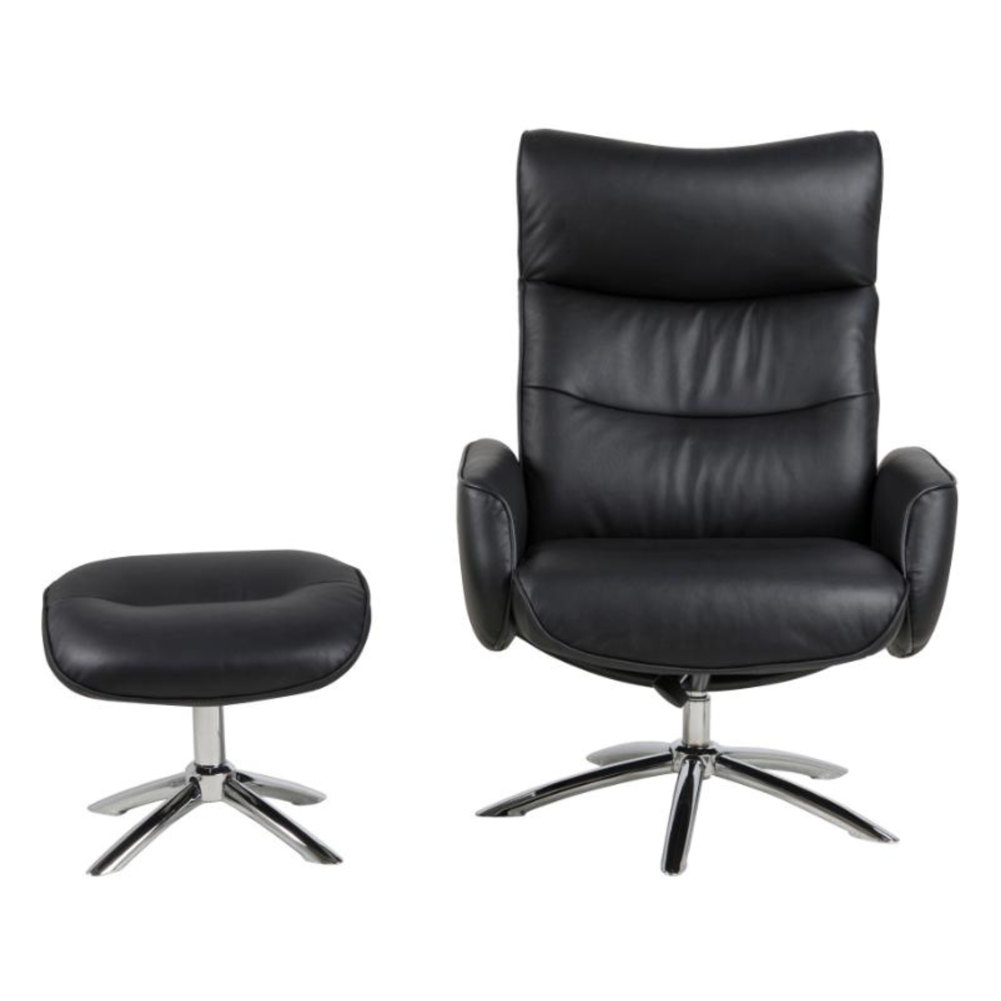 WESTFIELD LEATHER RECLINER & FOOTSTOOL