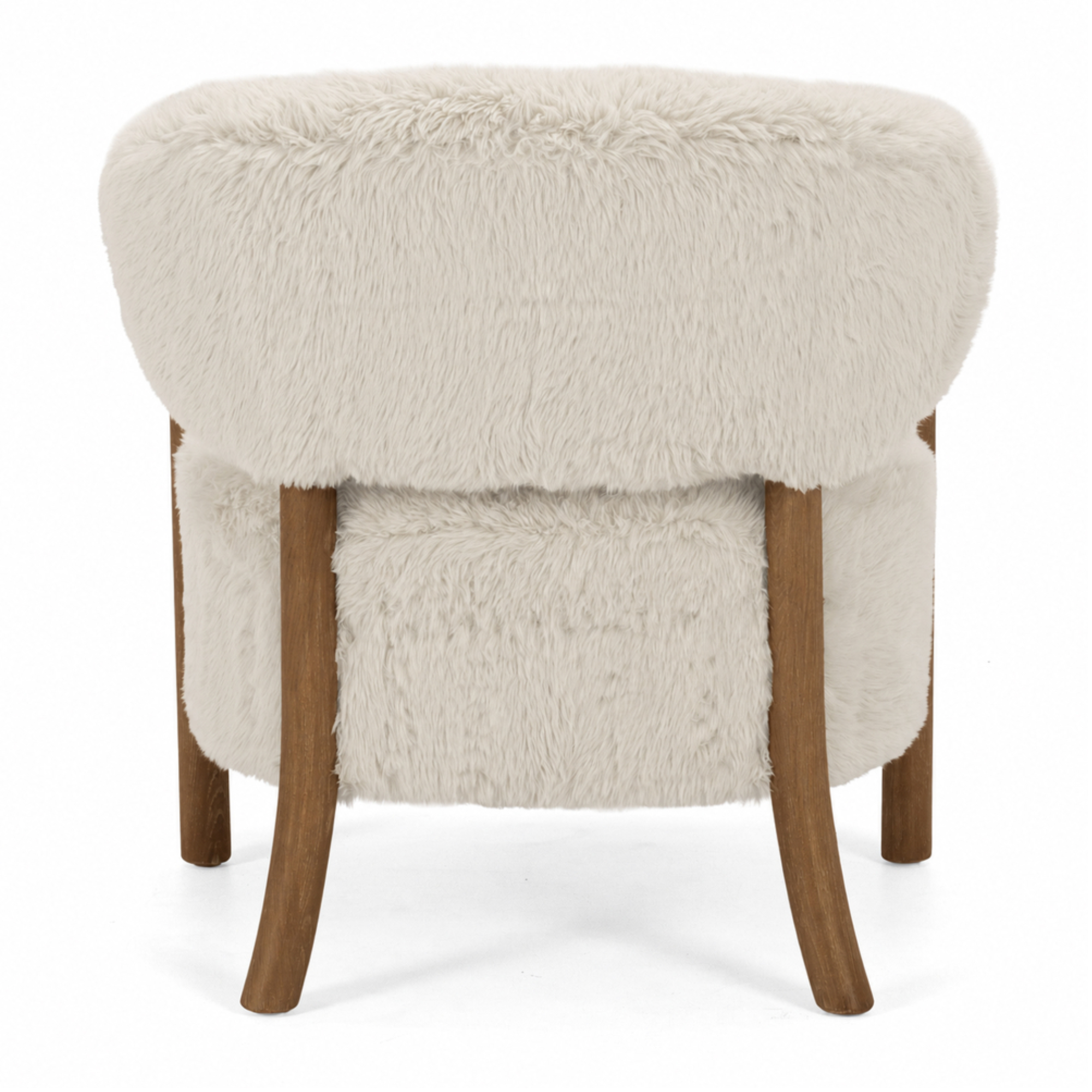 Yak Armchair - Tibetan Buffalo Hair | Dark Oak