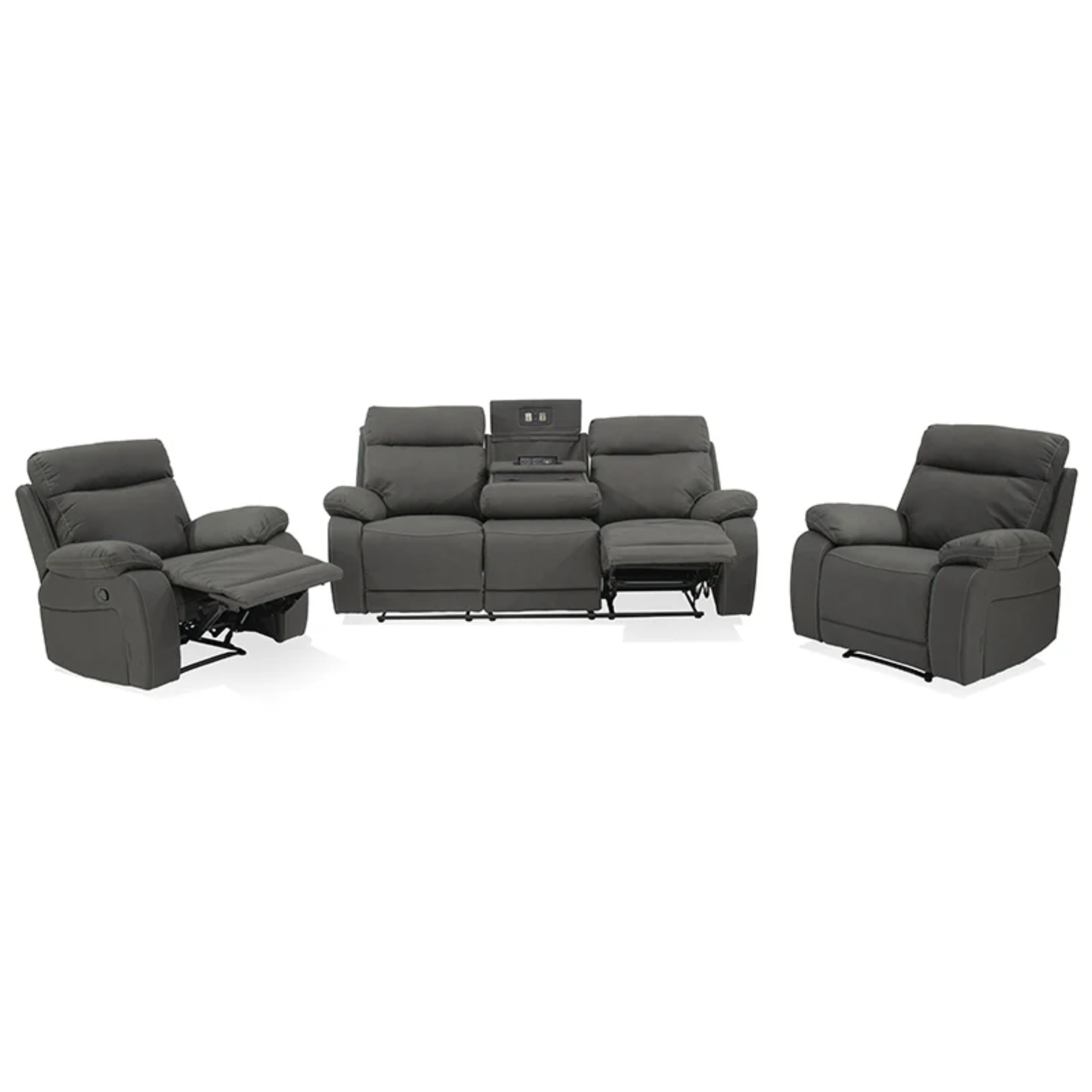 Atlanta Reclining Lounge Suite | Rhino Ash