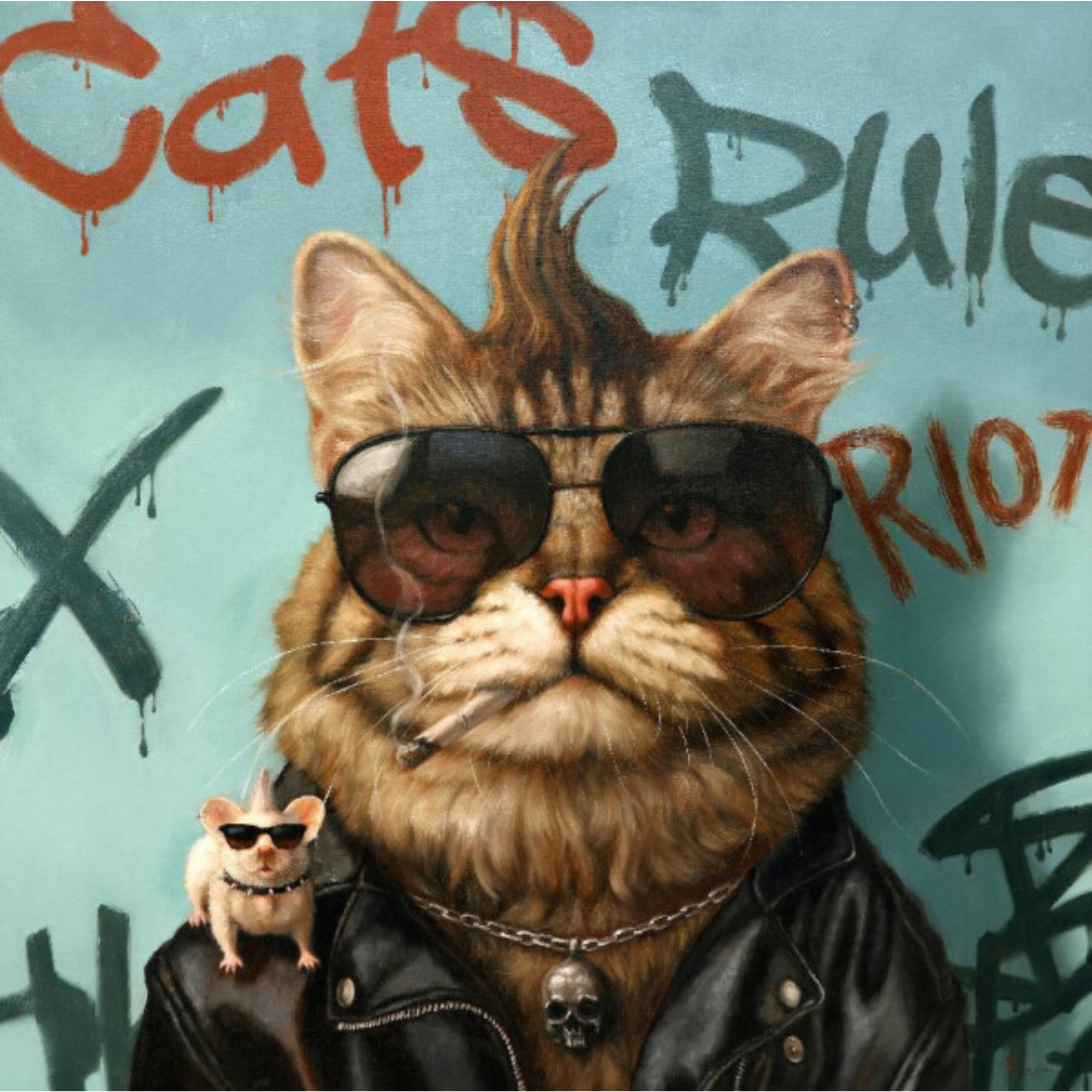 BAD PUSSY | CANVAS READY TO HANG | LUCIA HEFFERNAN | NZ MADE