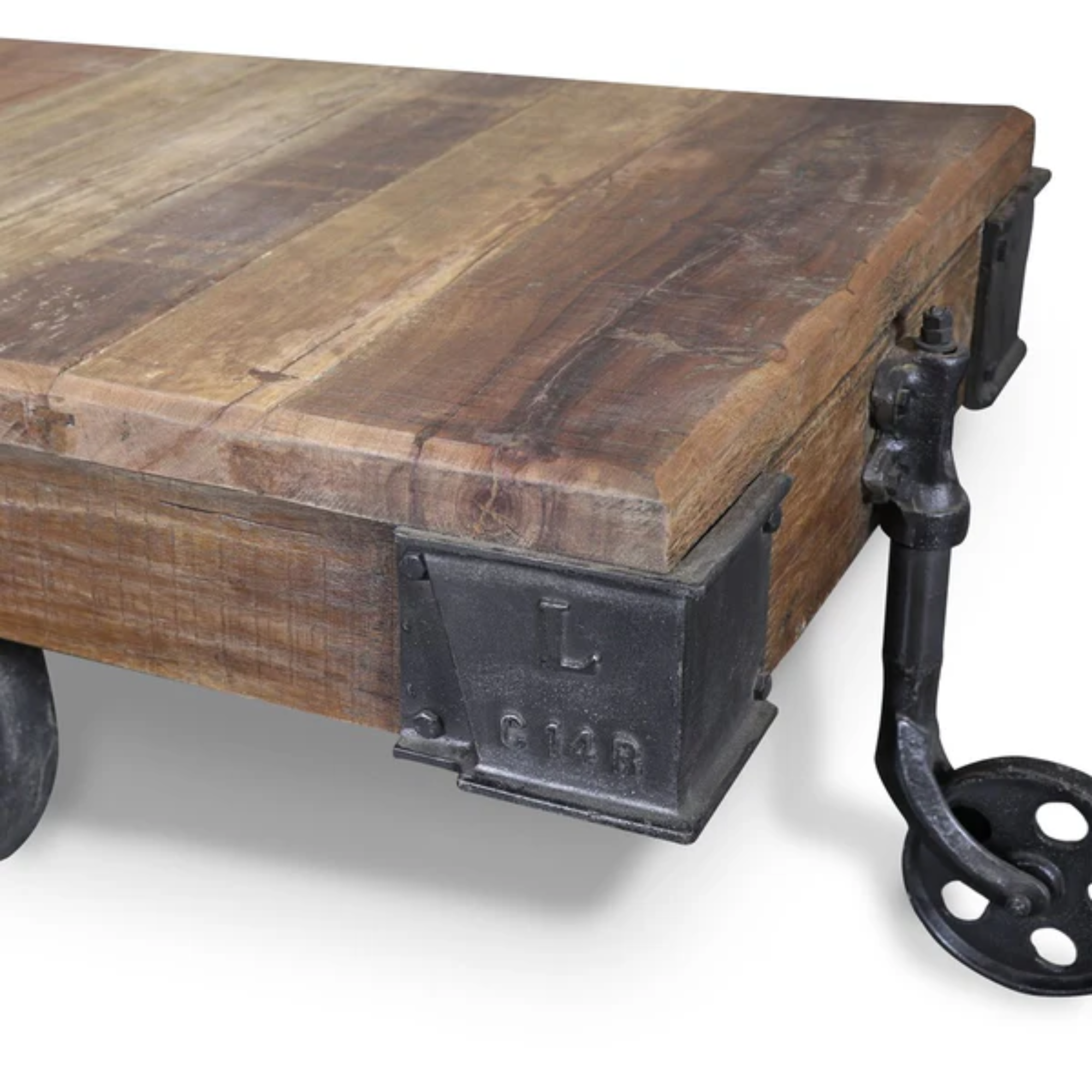 Baggage Trolley Coffee Table | Natural