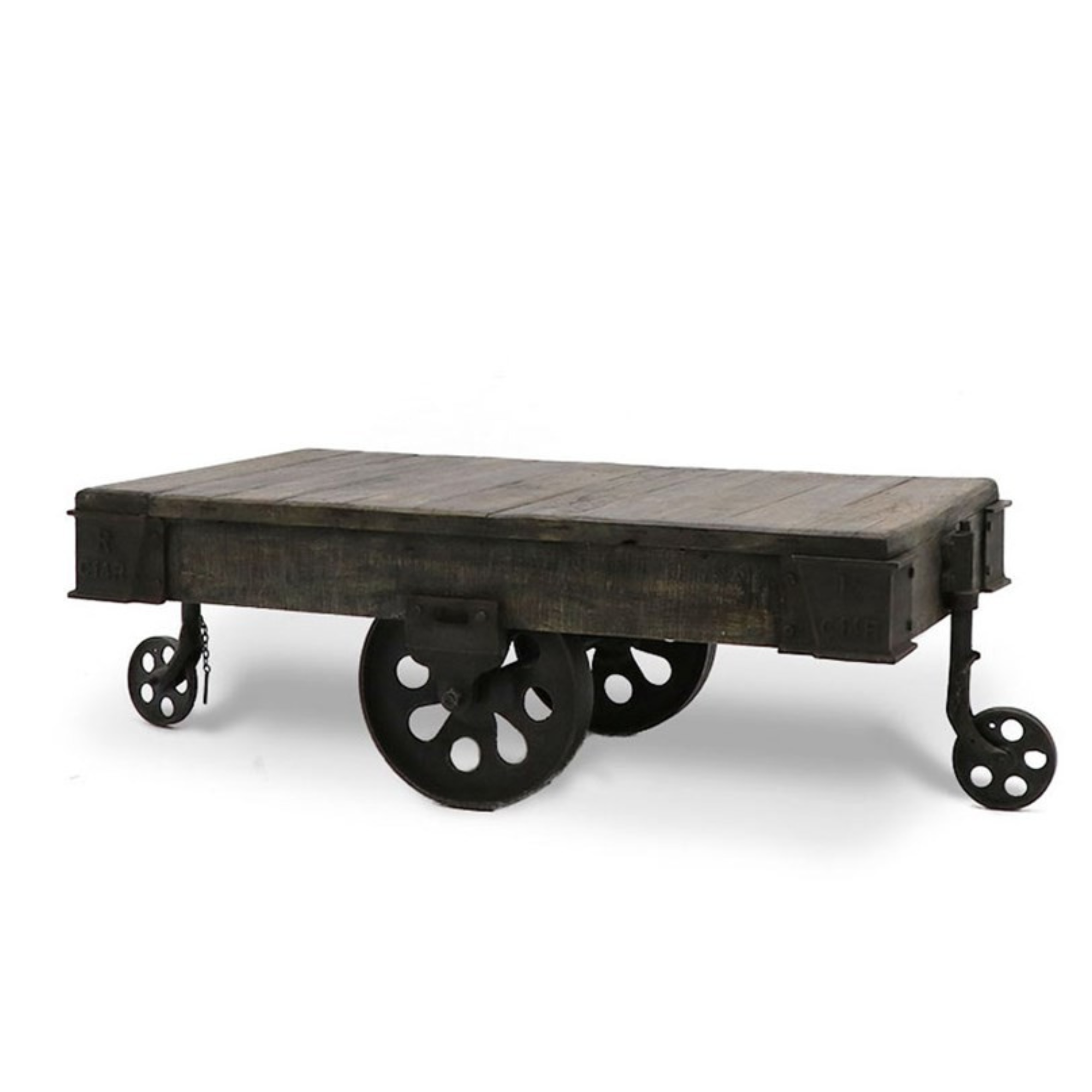 BAGGAGE TROLLEY COFFEE TABLE | BLACK