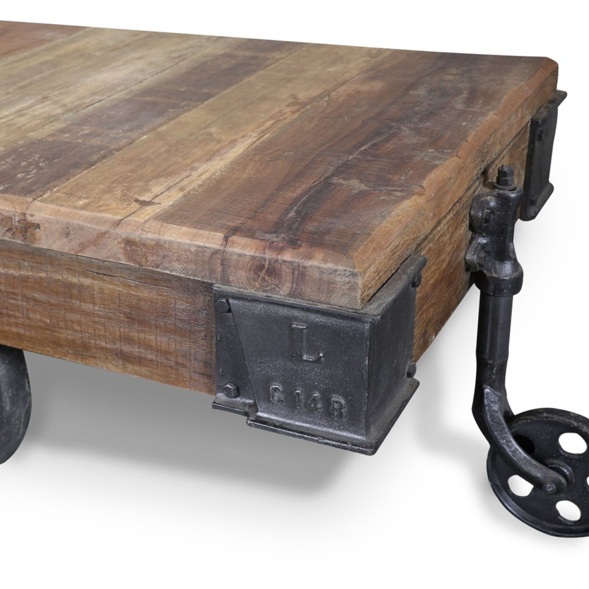 BAGGAGE TROLLEY COFFEE TABLE | NATURAL