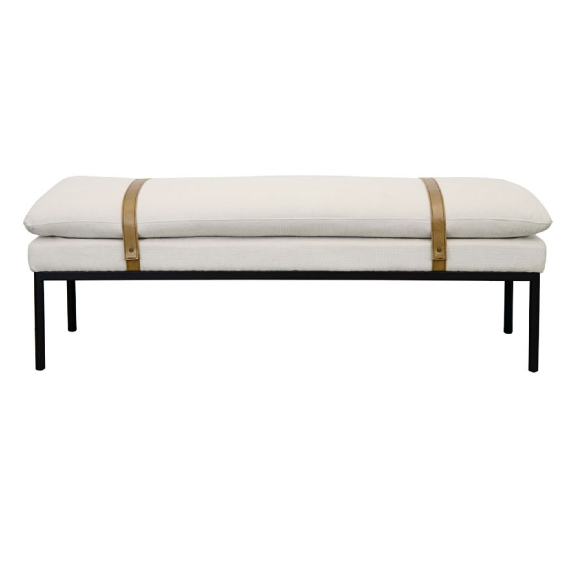 Baxter Fabric Bench Seat | Cream