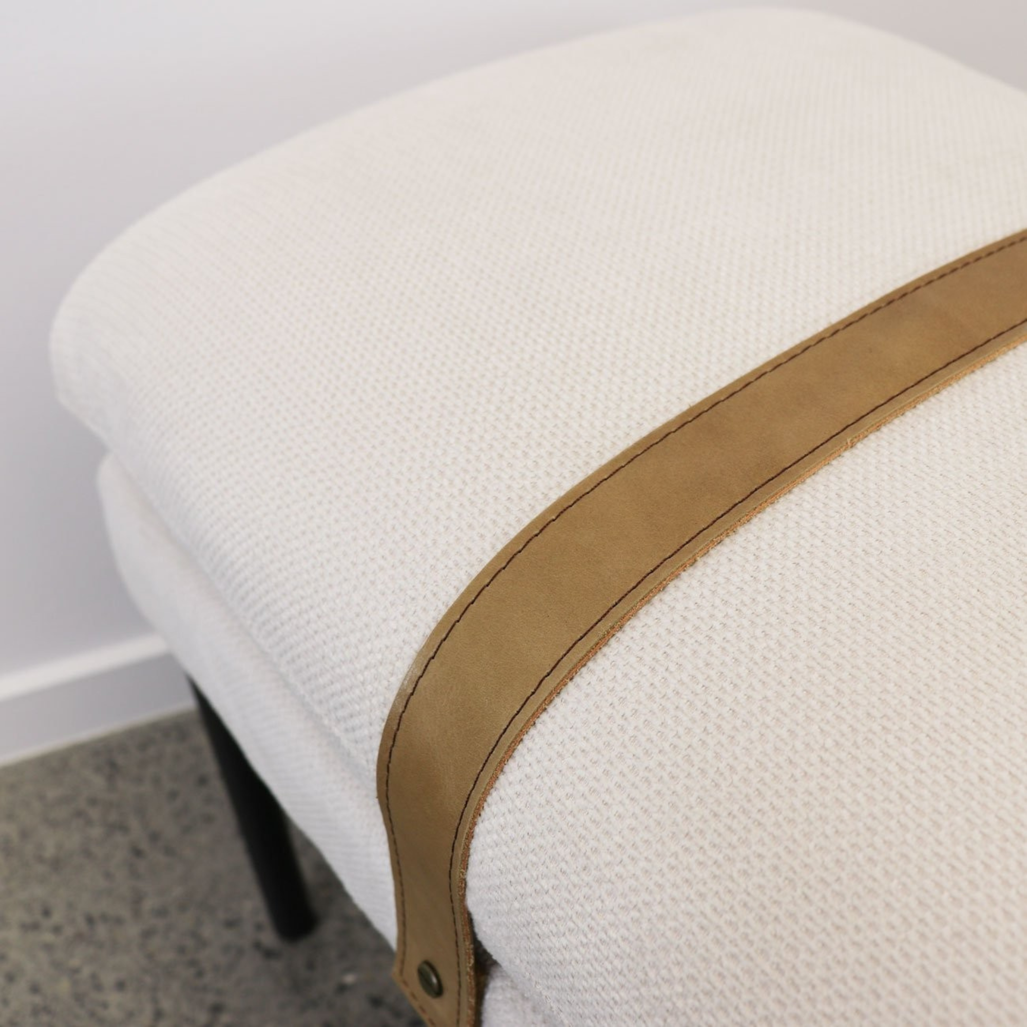 Baxter Fabric Bench Seat | Cream