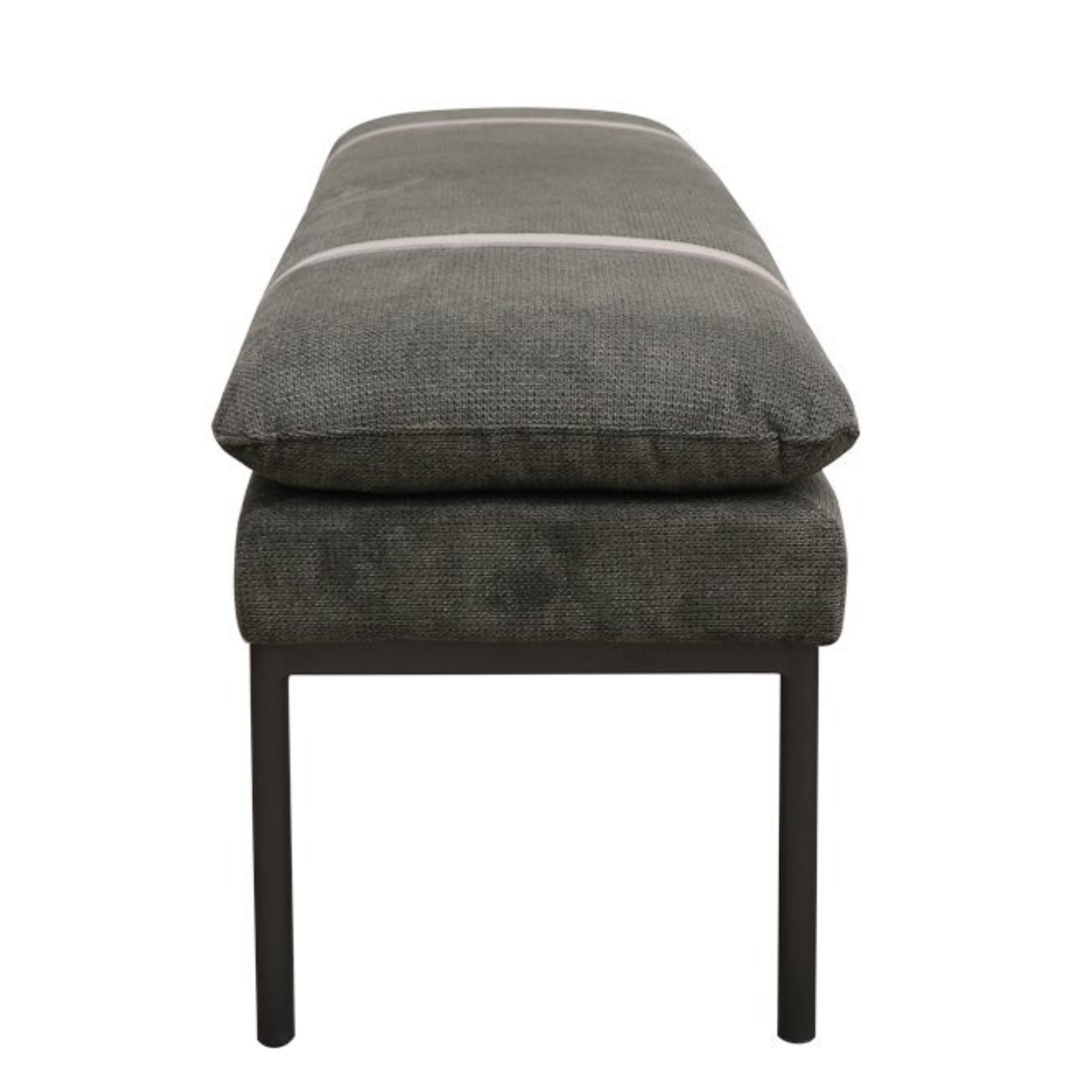 BAXTER FABRIC BENCH | CHARCOAL