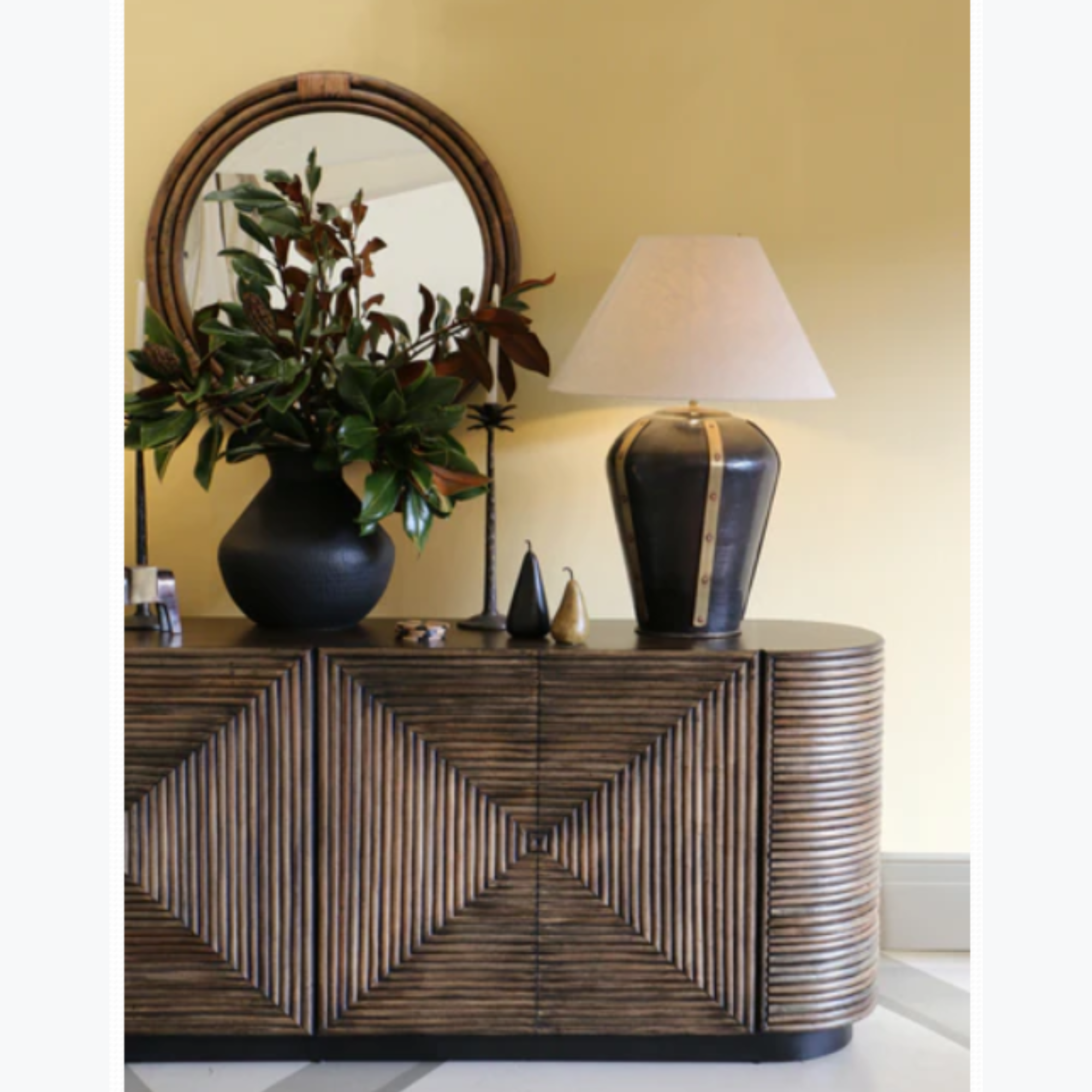 BERMUDA 4 DOOR SIDEBOARD | OAK & CANE