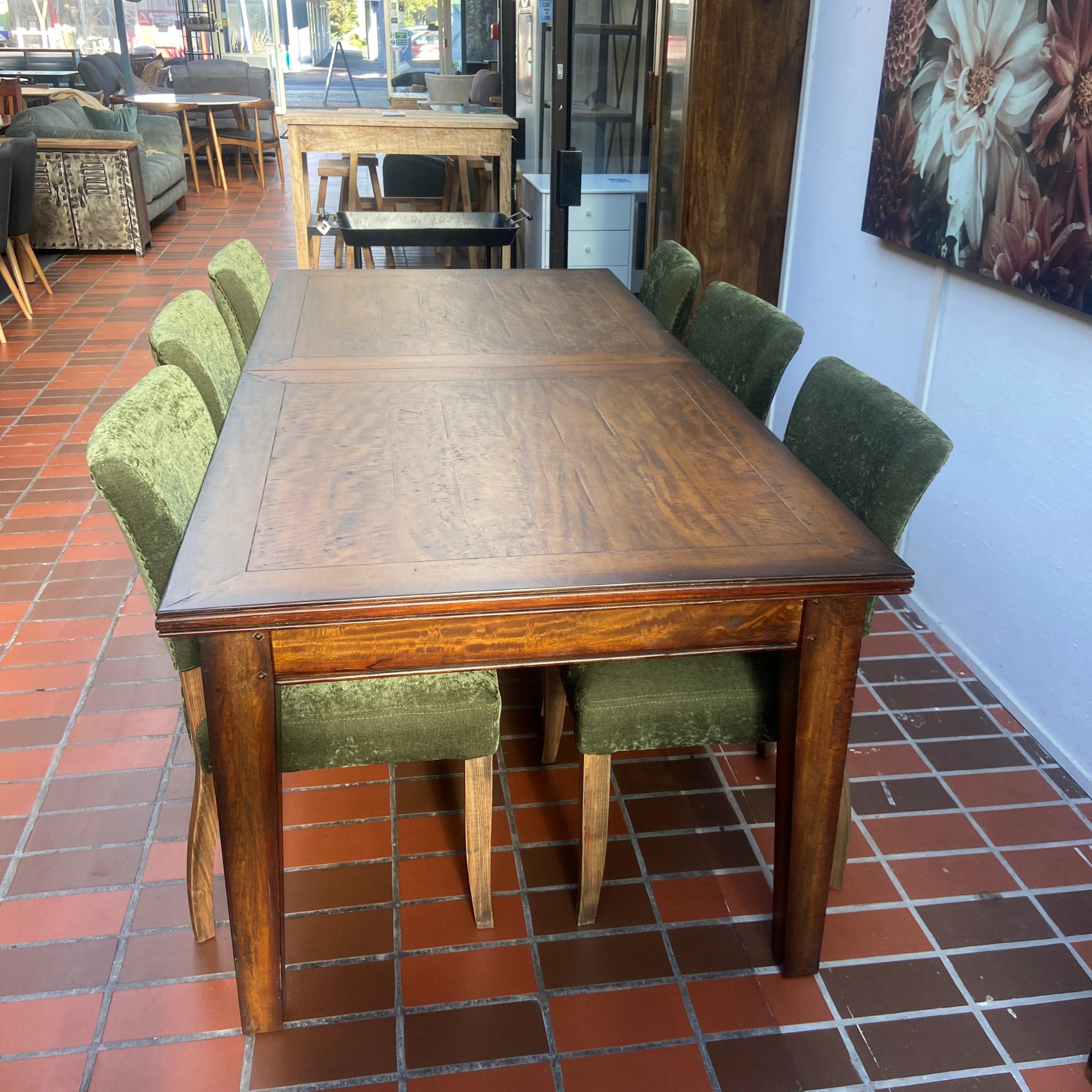 BOSQUET HUGE DOUBLE EXTENDING DINING TABLE