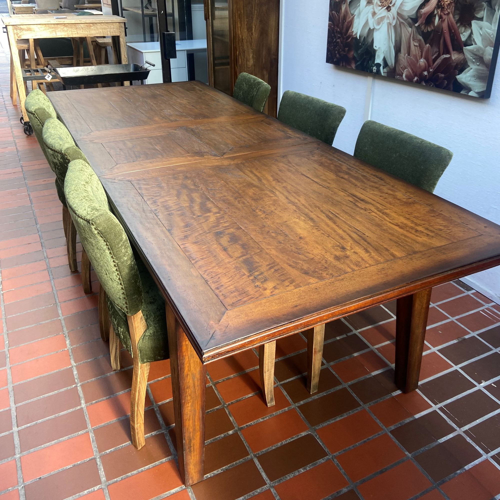 BOSQUET HUGE DOUBLE EXTENDING DINING TABLE