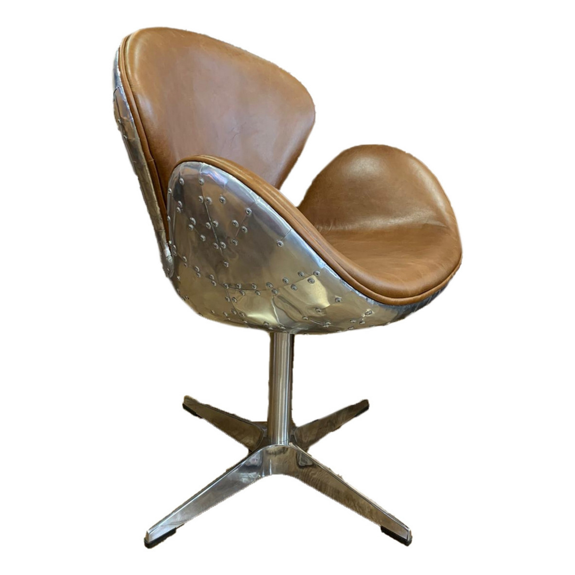 BOSTON SWIVEL CHAIR | CUBA BROWN