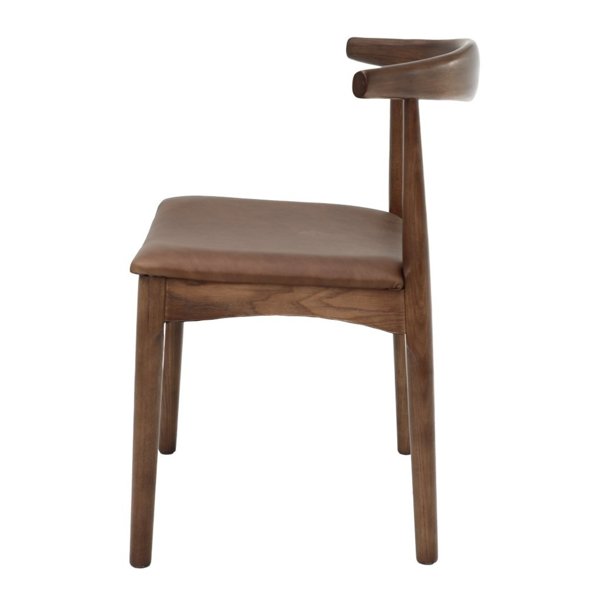 BOWEN BROWN DINING CHAIR | BROWN LEATHER