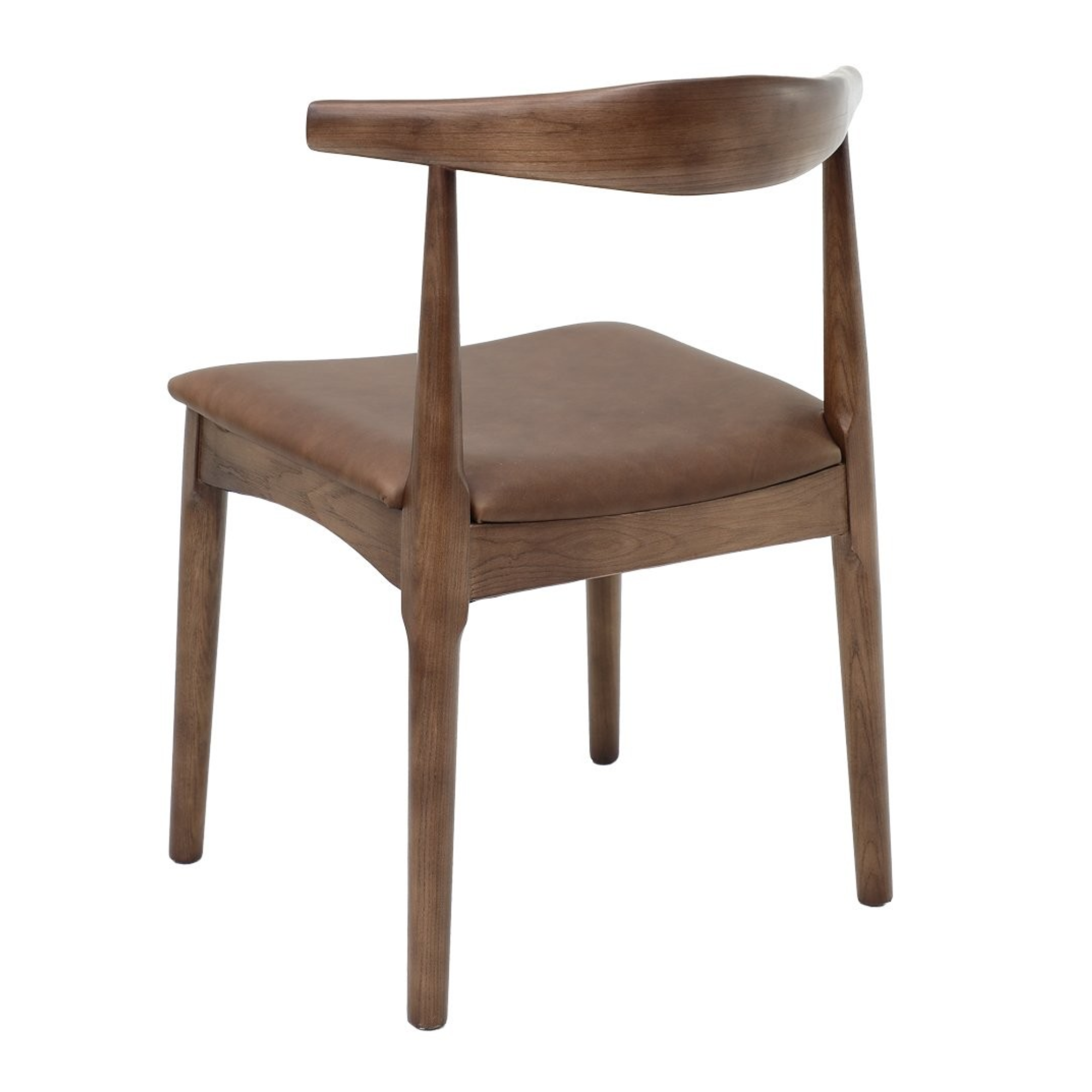 BOWEN BROWN DINING CHAIR | BROWN LEATHER