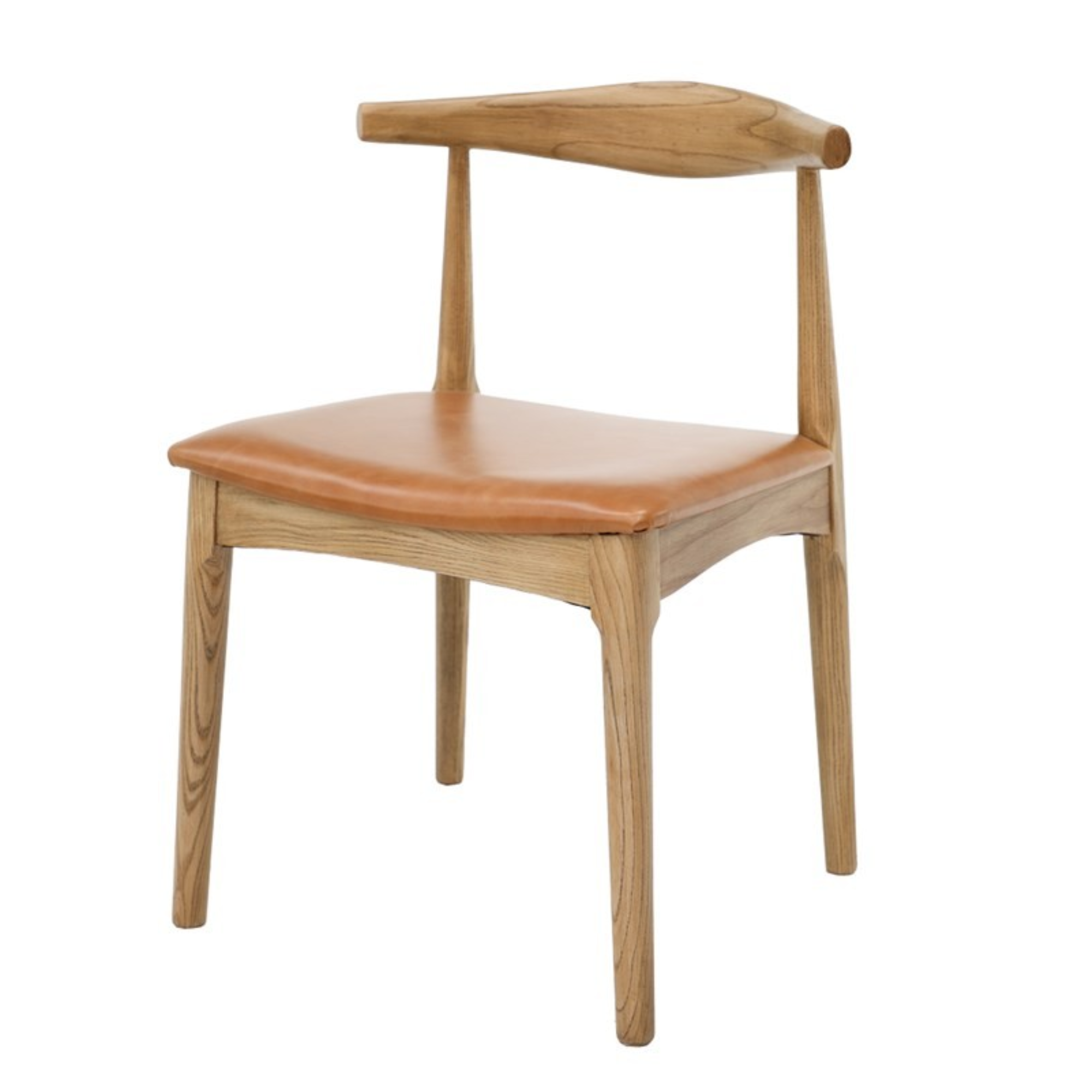 BOWEN DINING CHAIR | NATURAL TAN LEATHER