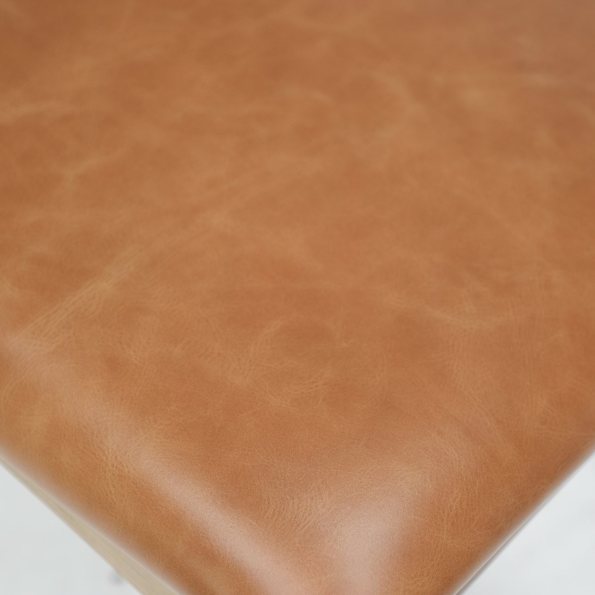 Bowen Dining Chair | Natural Frame Tan Leather Seat