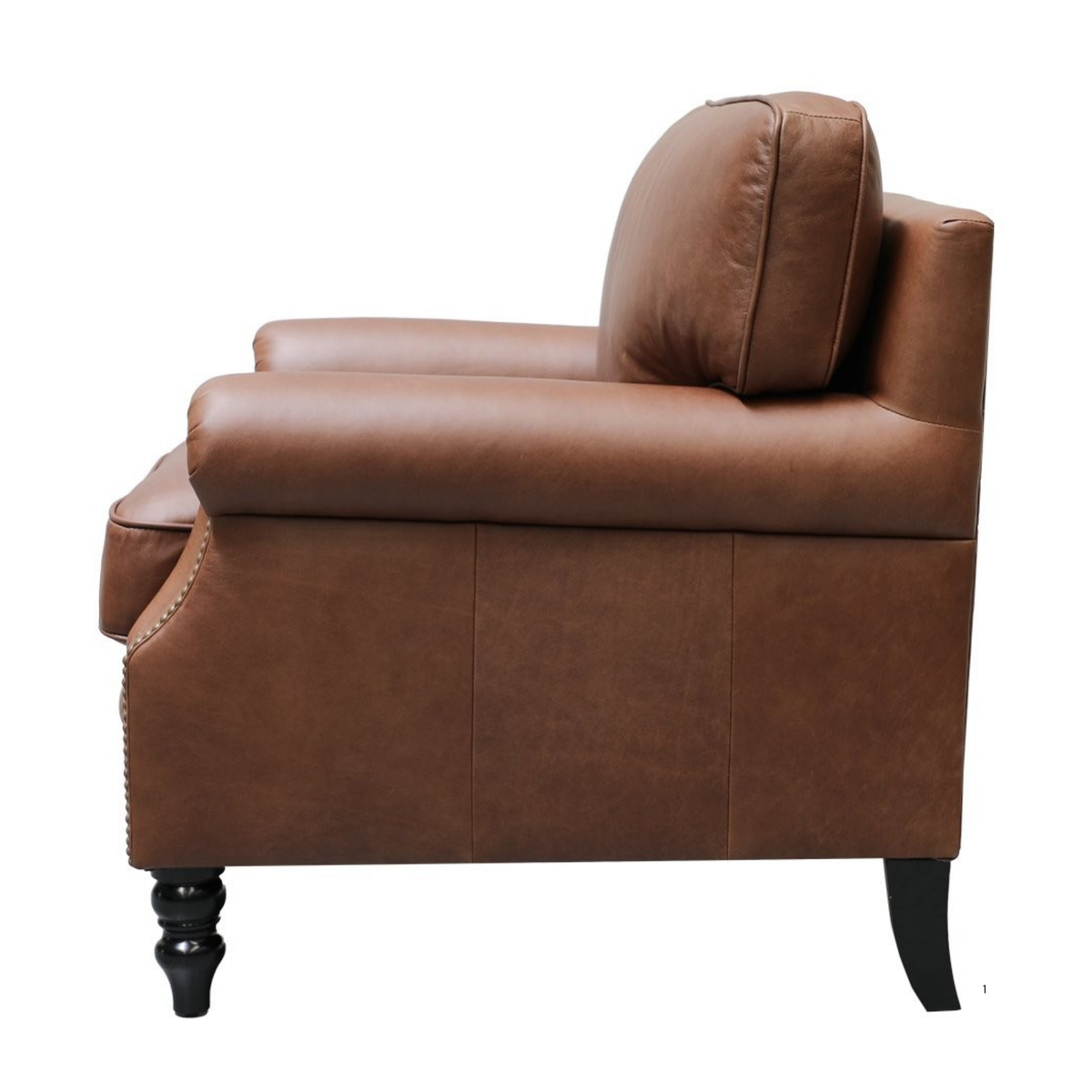 Brunton Armchair | Nutmeg Leather