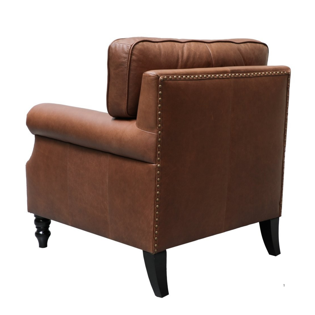 Brunton Armchair | Nutmeg Leather