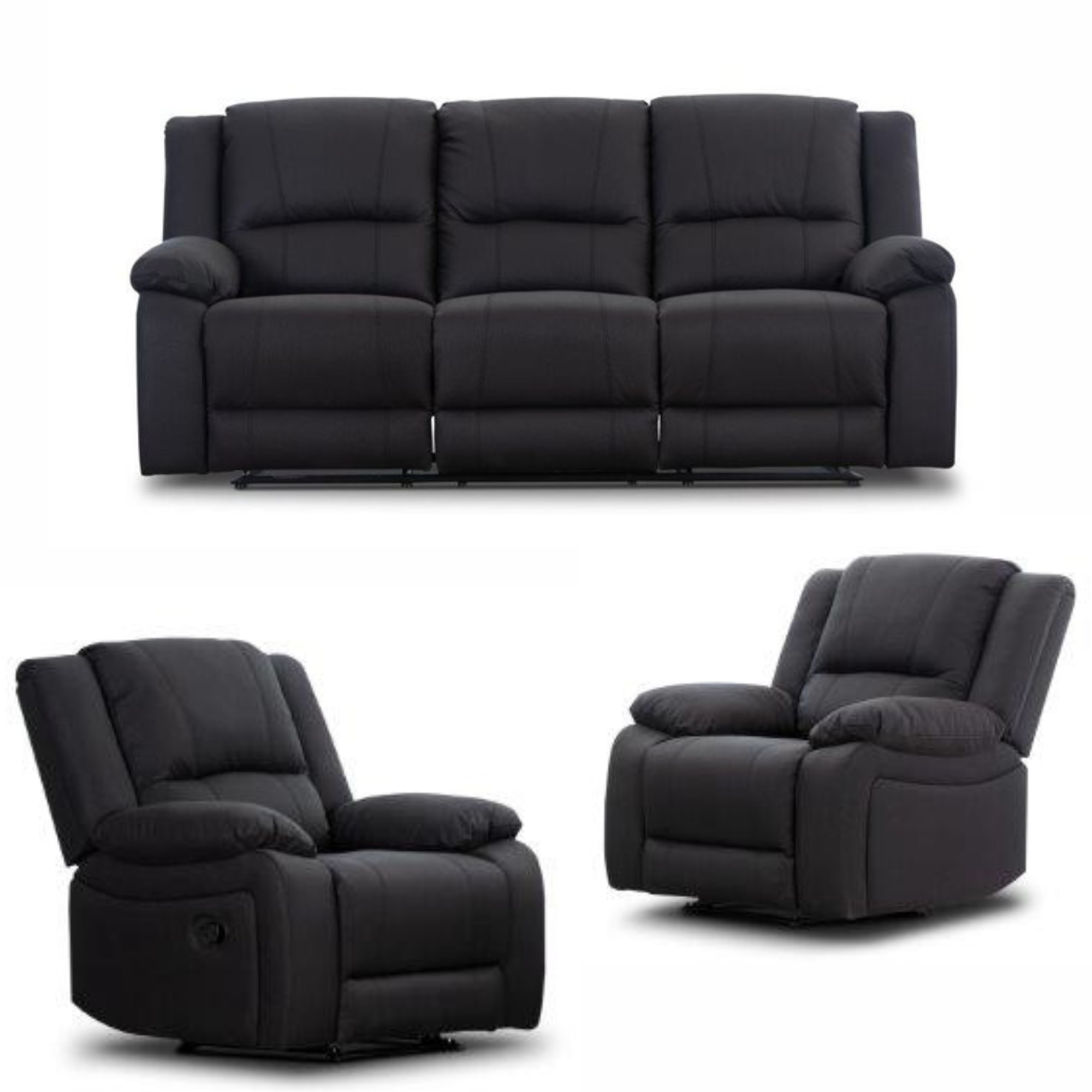 CAPTAIN MANUAL RECLINING LOUNGE SUITE | ONYX