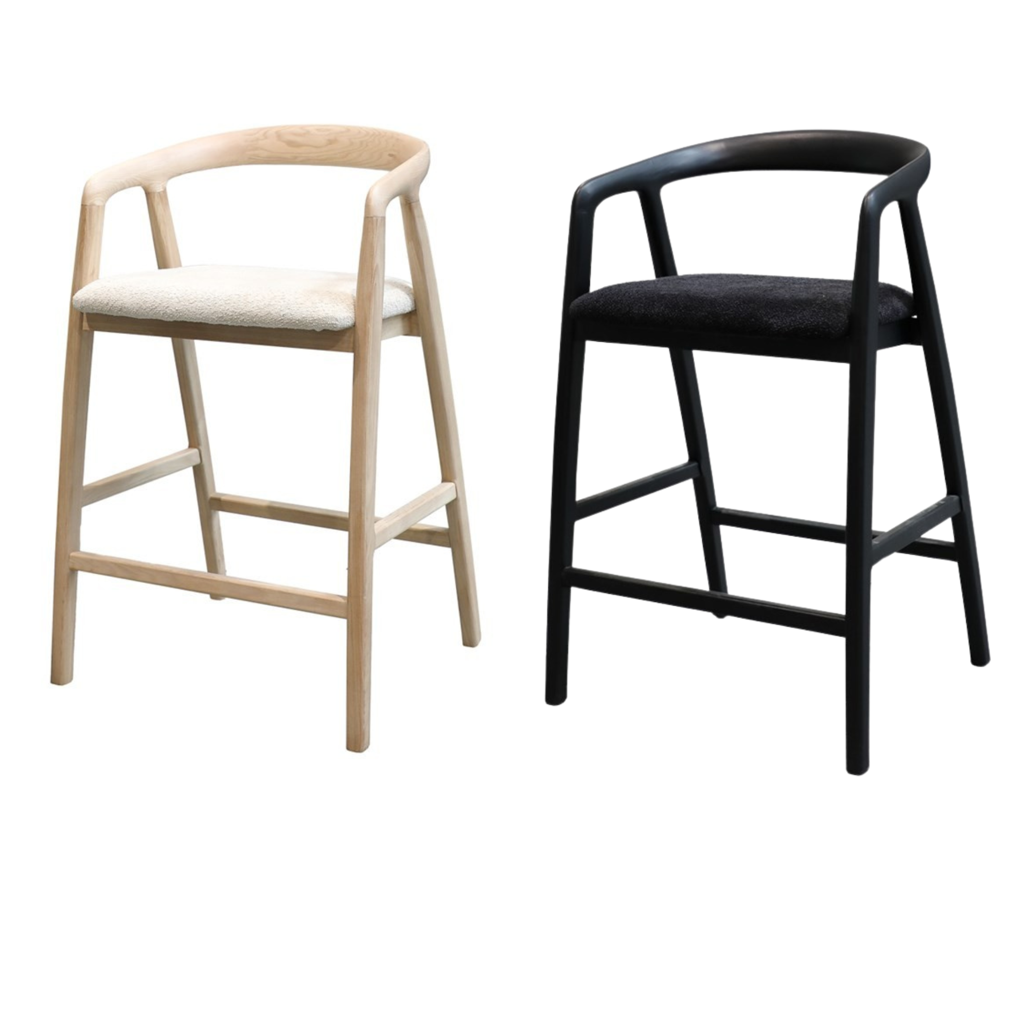 CASPER BAR STOOL | NATURAL OR BLACK
