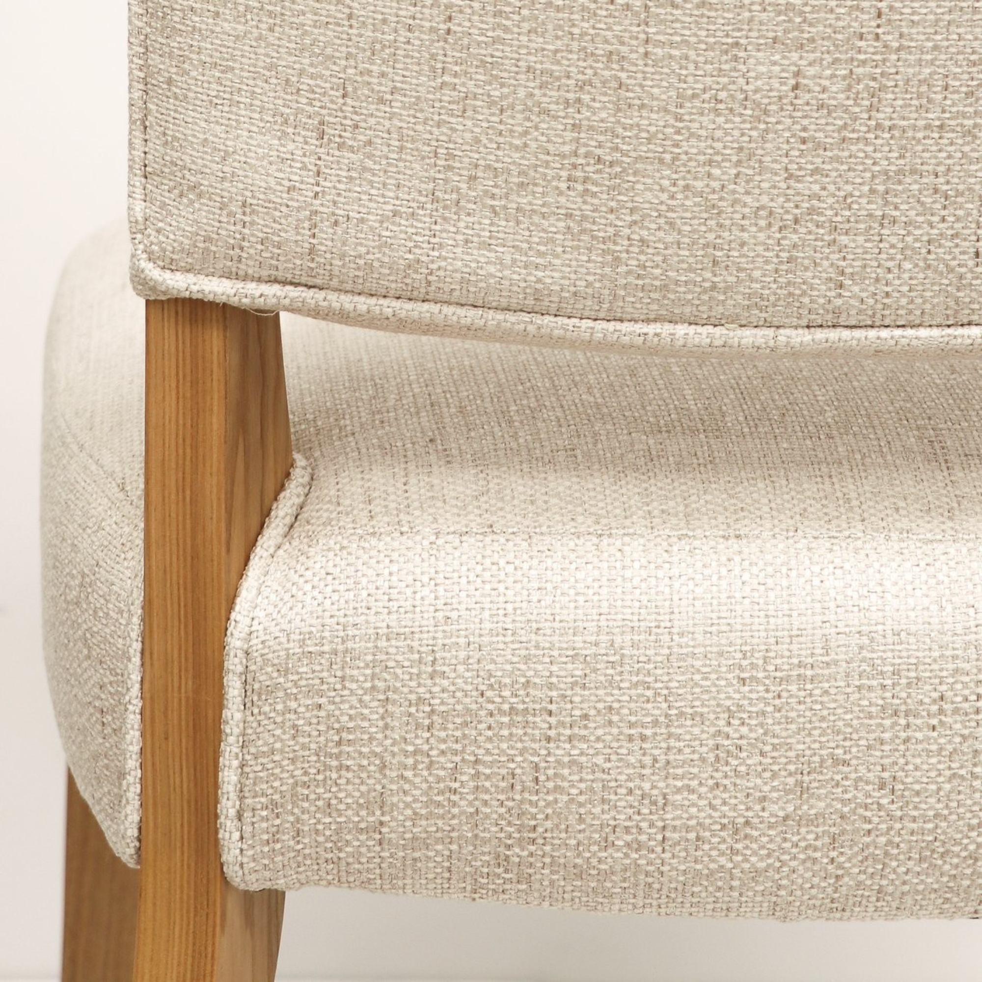 CHELSEA FABRIC DINING CHAIR | CREAM