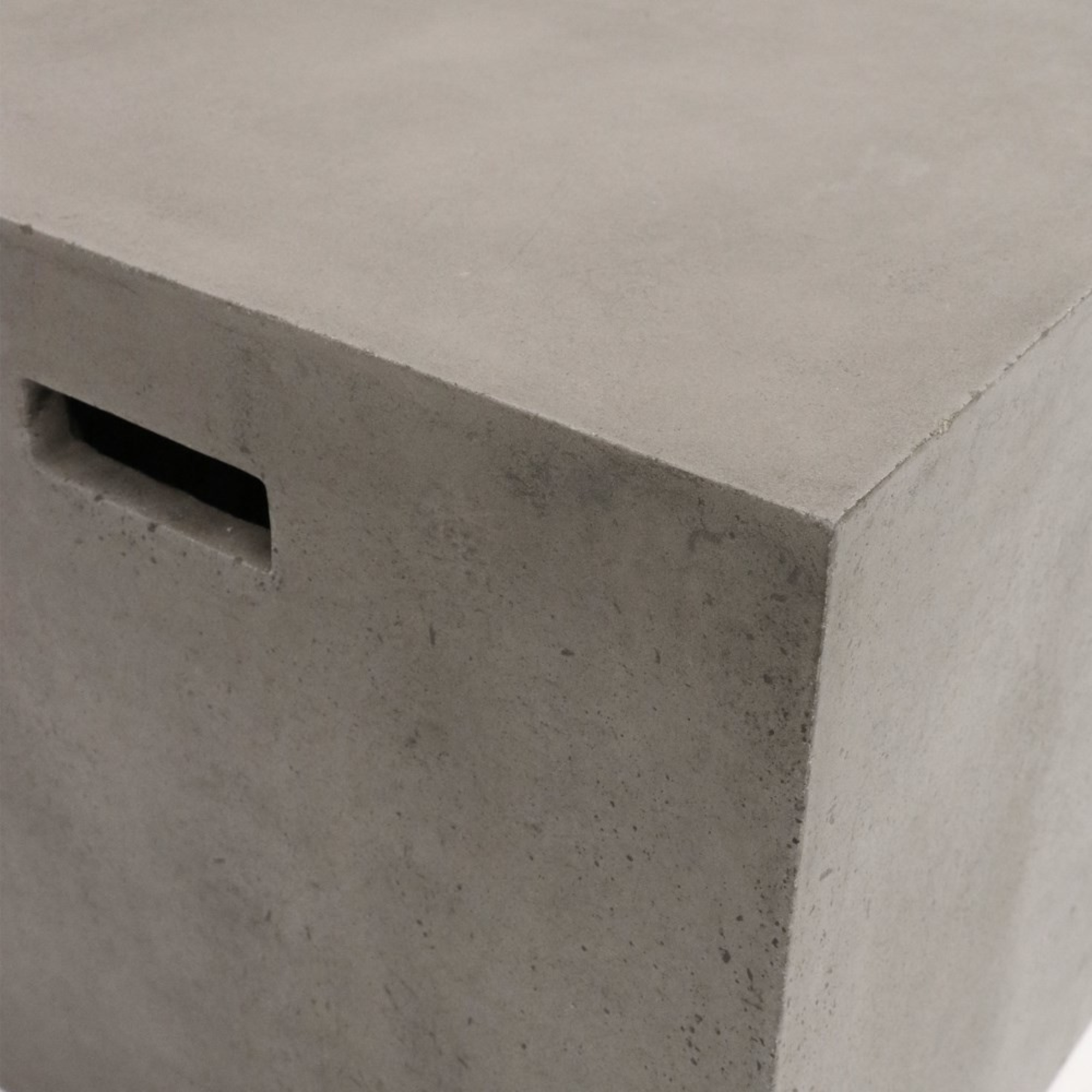 CONCRETE RECTANGLE SIDE TABLE | GREY