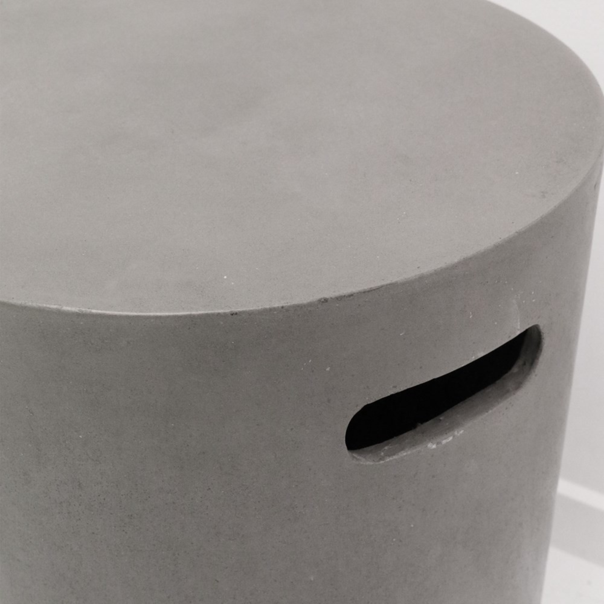 CONCRETE PIPE SIDE TABLE or STOOL | GREY