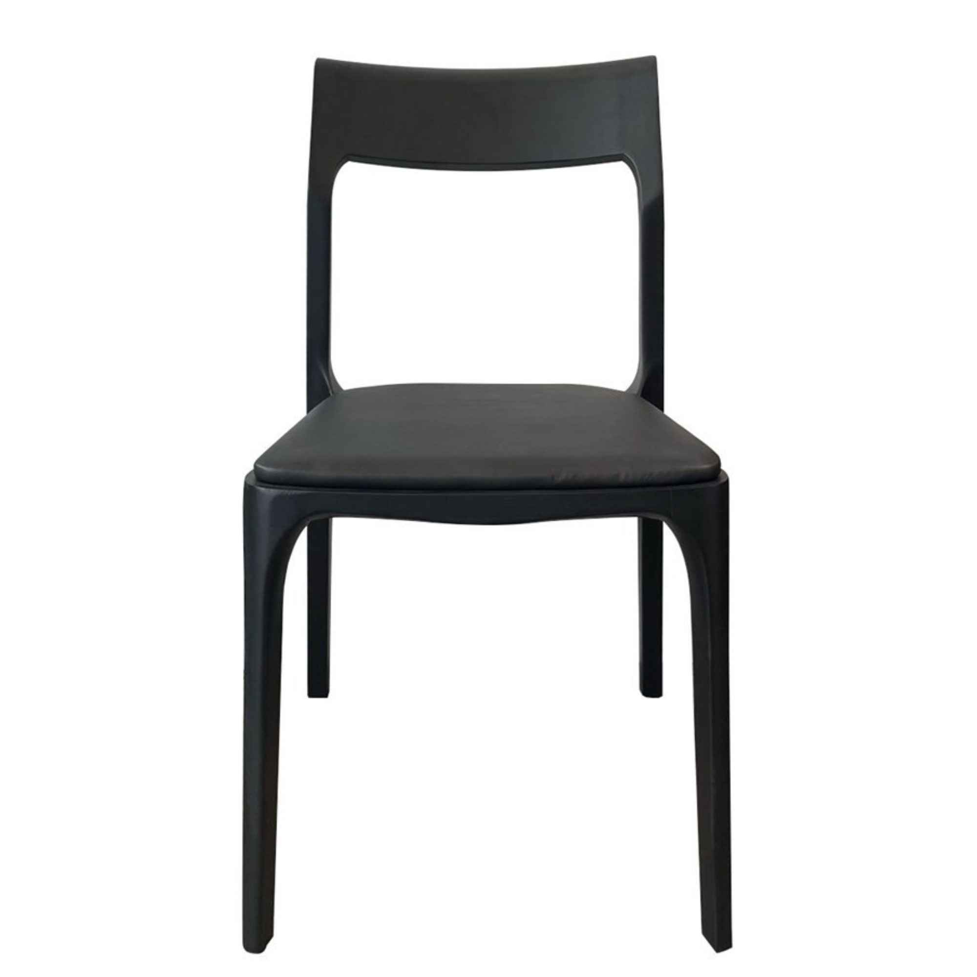 COOPER STACKABLE DINING CHAIR | BLACK FRAME