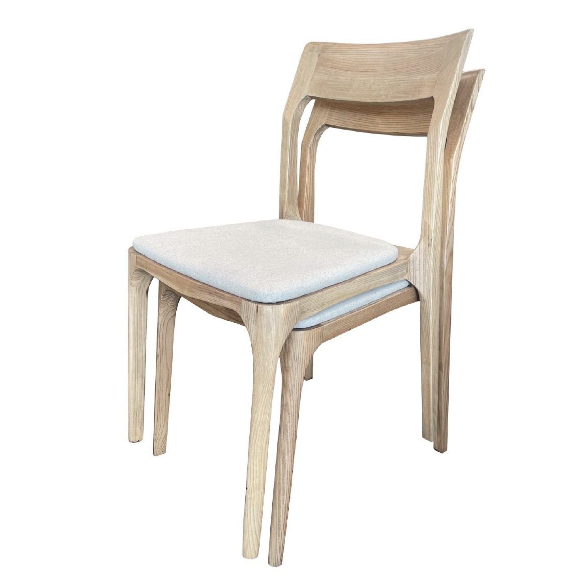 COOPER STACKABLE DINING CHAIR | LINEN SEAT