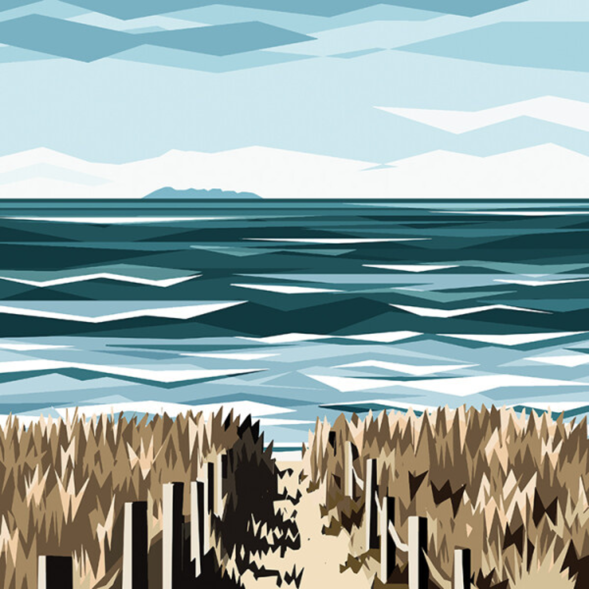 COROMANDEL BEACH WALK | CANVAS STRETCHED READY TO HANG | IRA MITCHELL | NZ MADE