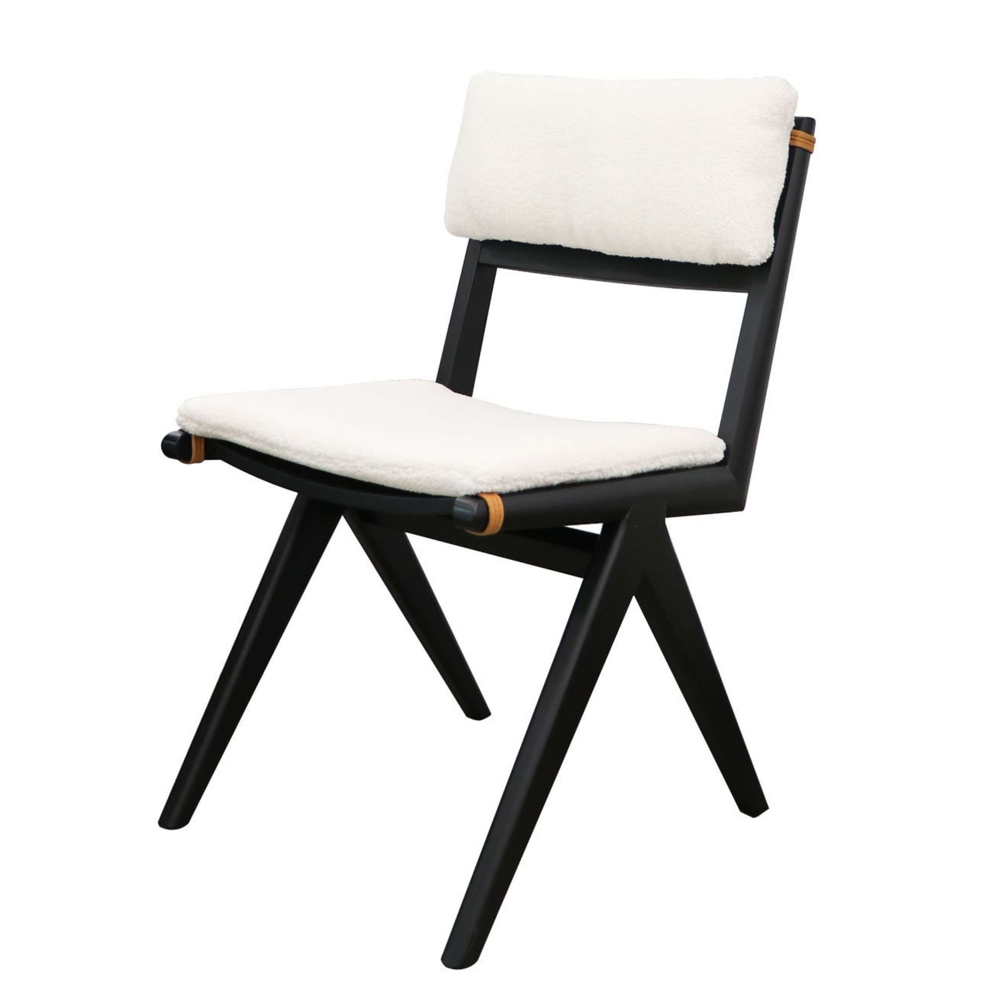 CORTEZ DINING CHAIR WITH REMOVABLE CUSHIONS | BLACK