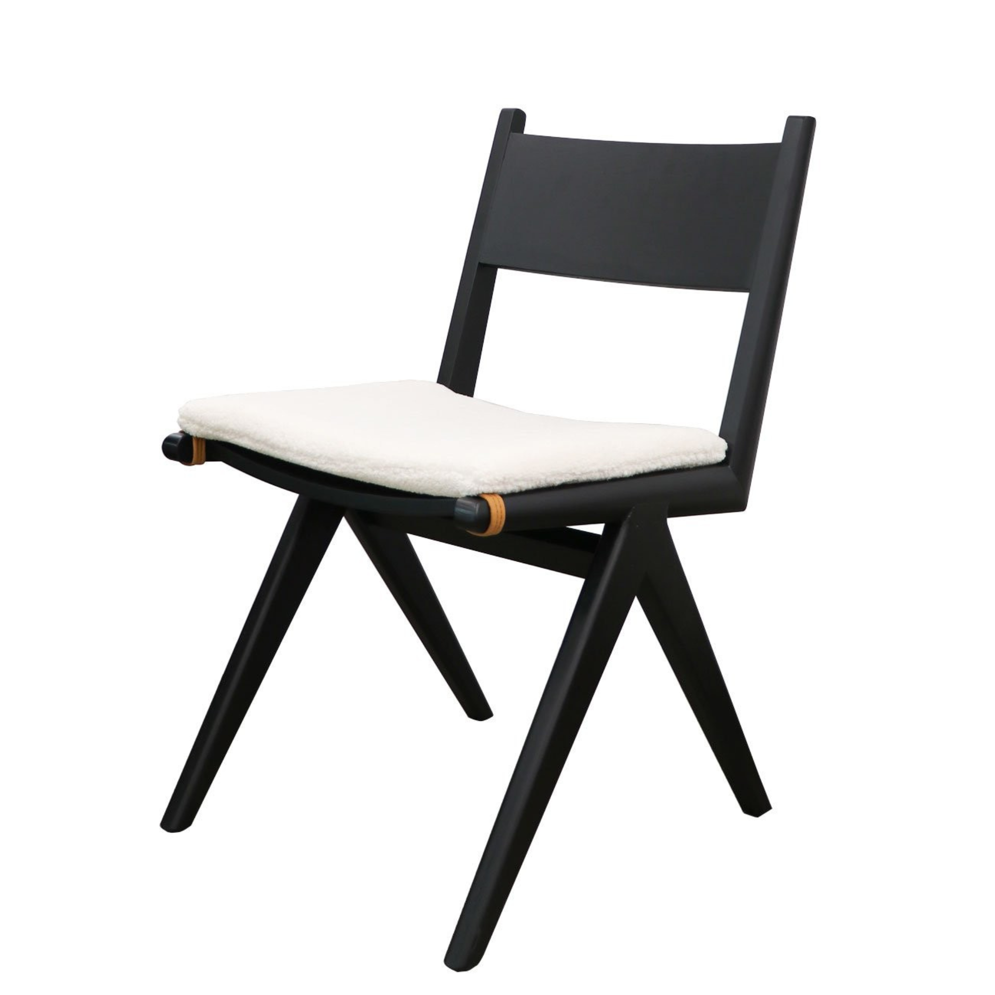 CORTEZ DINING CHAIR WITH REMOVABLE CUSHIONS | BLACK