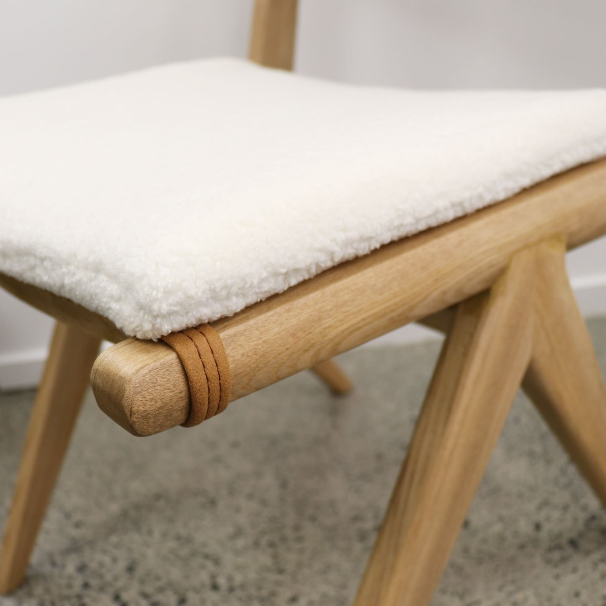 CORTEZ DINING CHAIR WITH REMOVABLE CUSHIONS | NATURAL