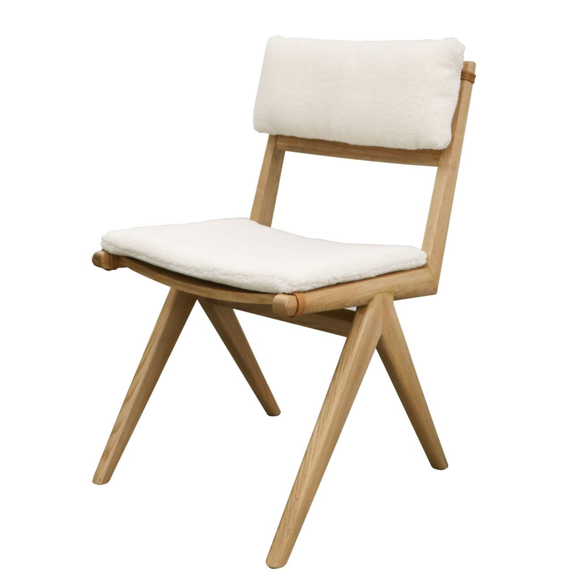 CORTEZ DINING CHAIR WITH REMOVABLE CUSHIONS | NATURAL