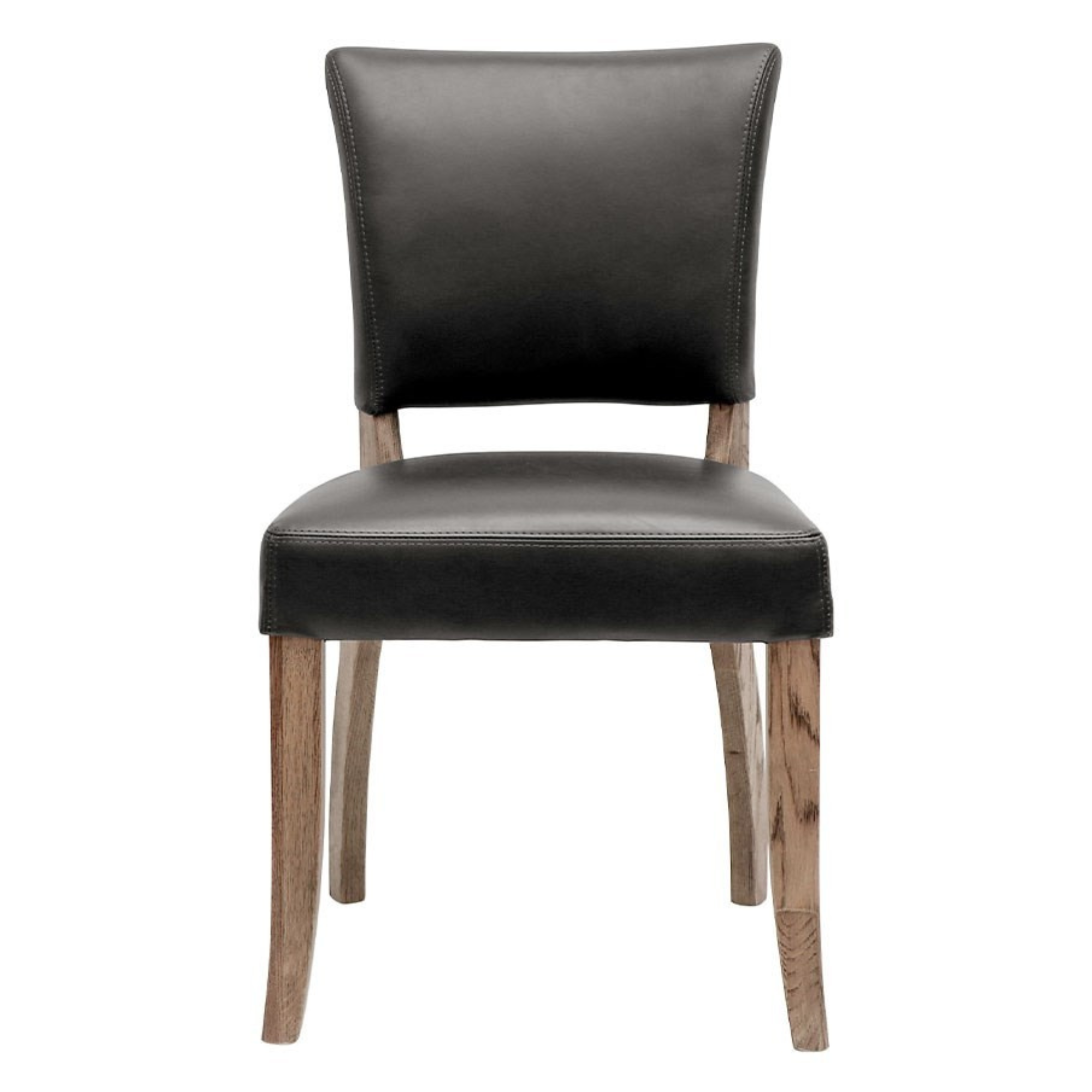 CRANE LEATHER DINING CHAIRS | BLACK OR BROWN