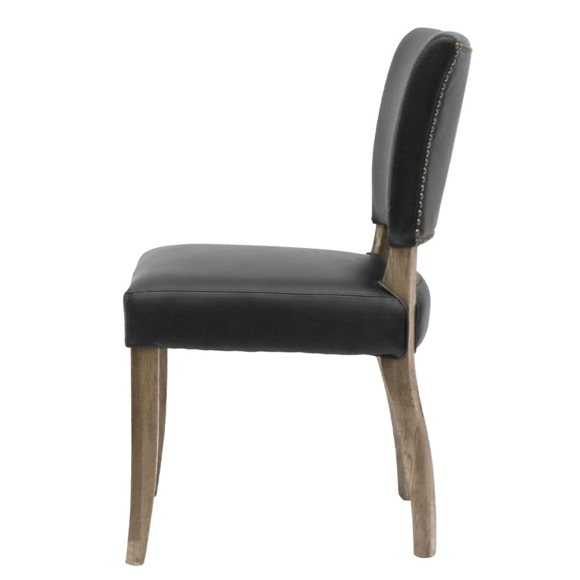CRANE LEATHER DINING CHAIRS | BLACK