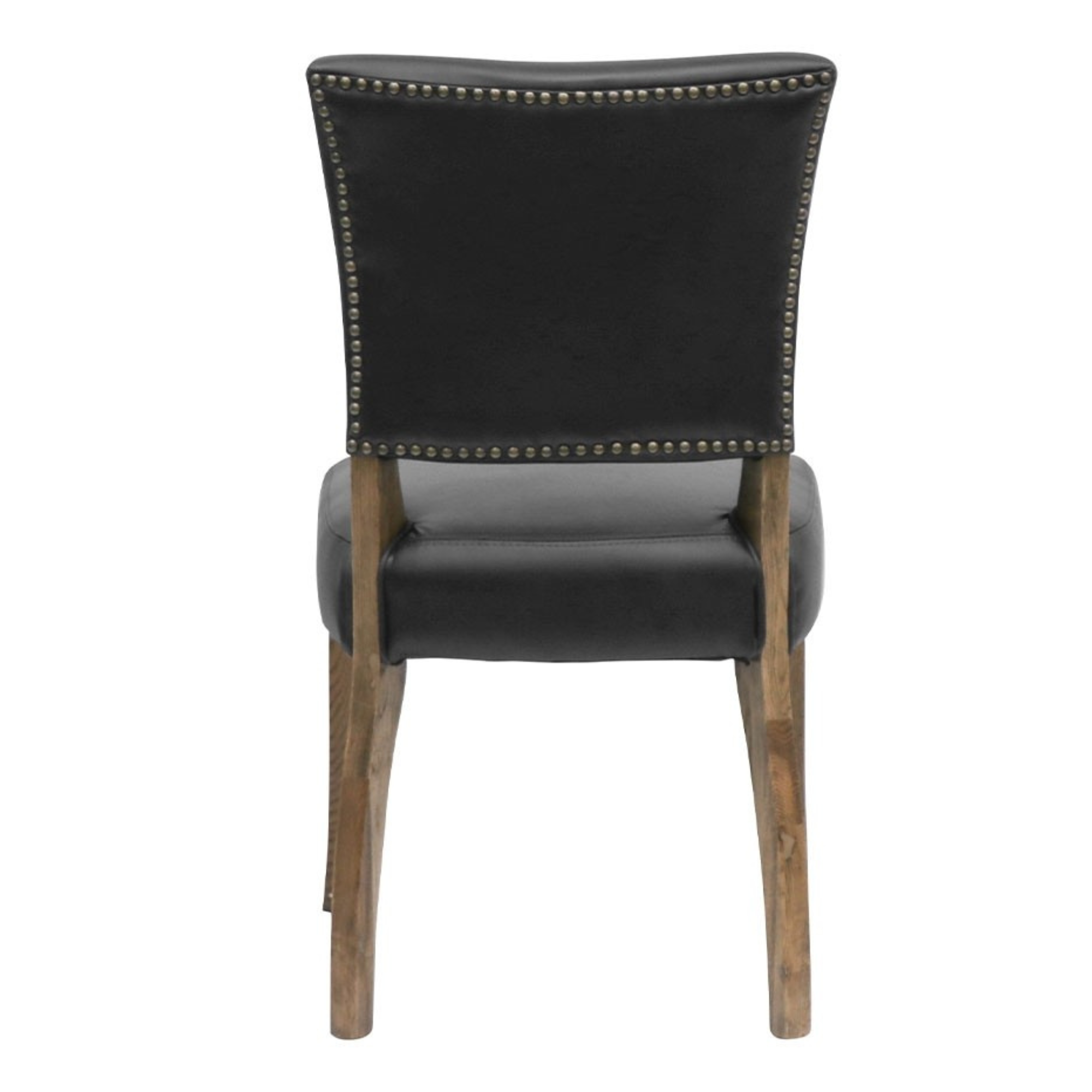 CRANE LEATHER DINING CHAIRS | BLACK