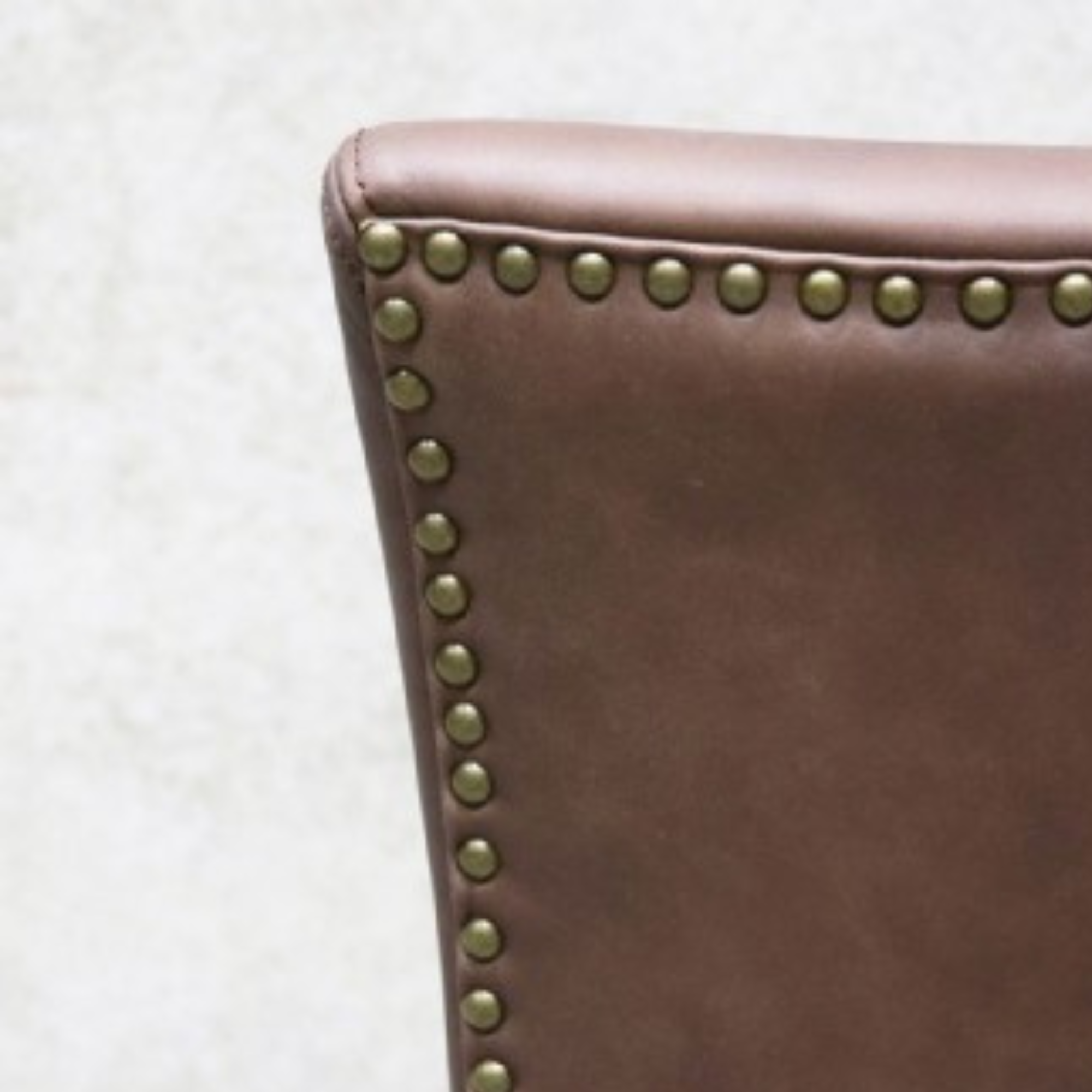 CRANE LEATHER DINING CHAIRS | BROWN