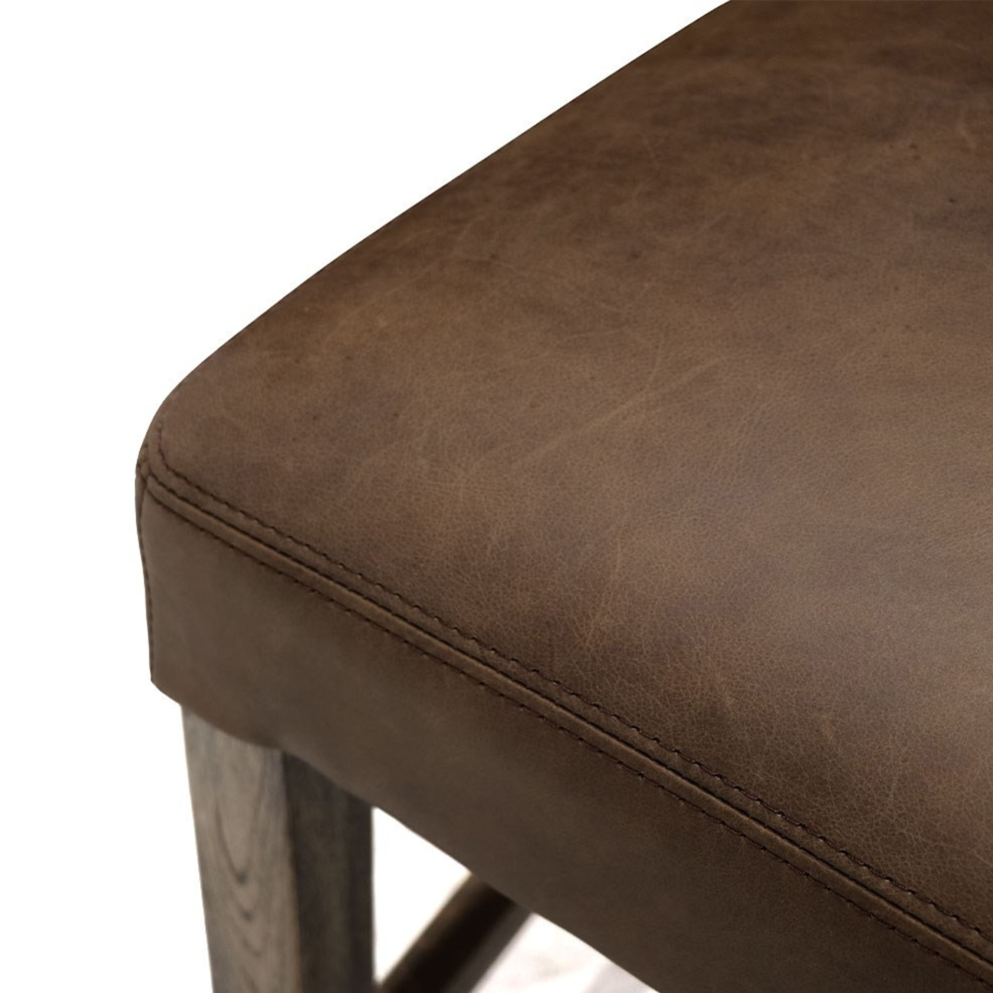 CRANE LEATHER BARSTOOL | BROWN