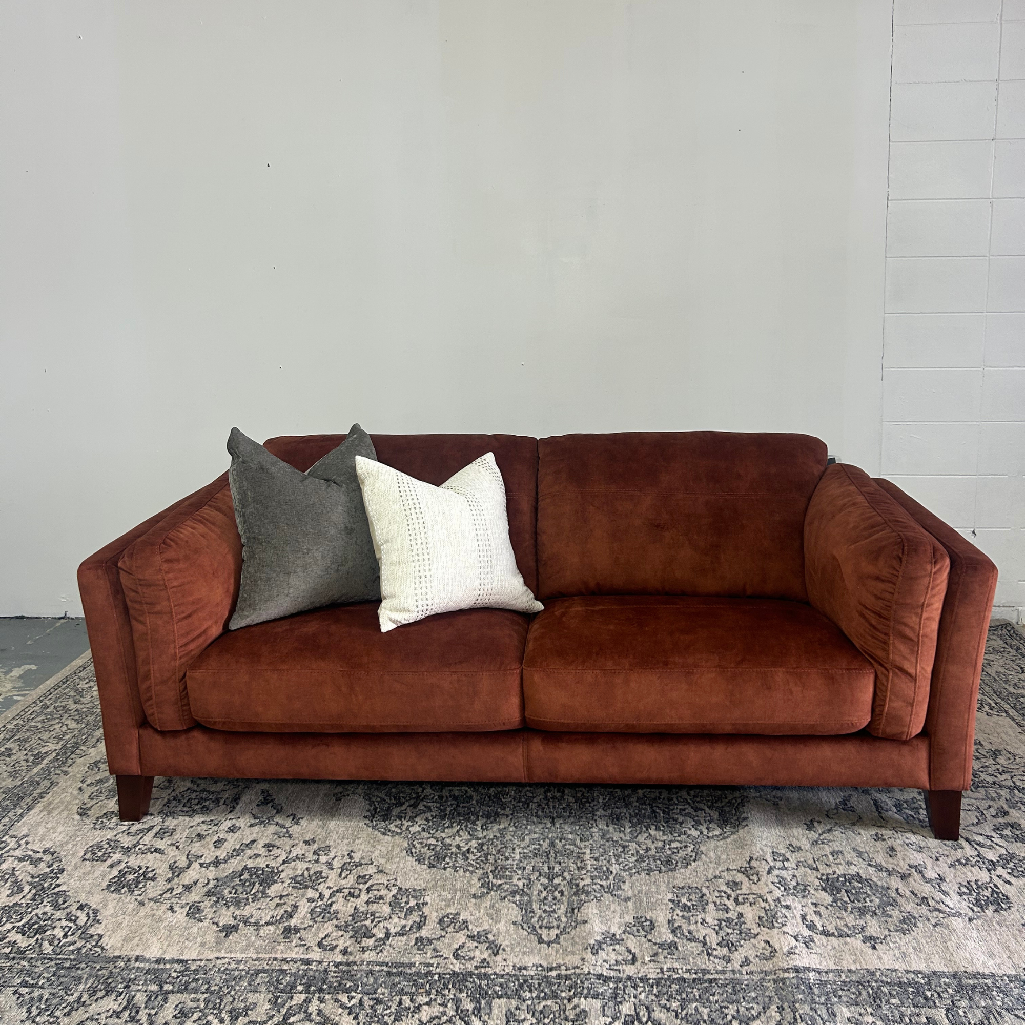 Demaro 2 Seater Sofa | Burnt Orange