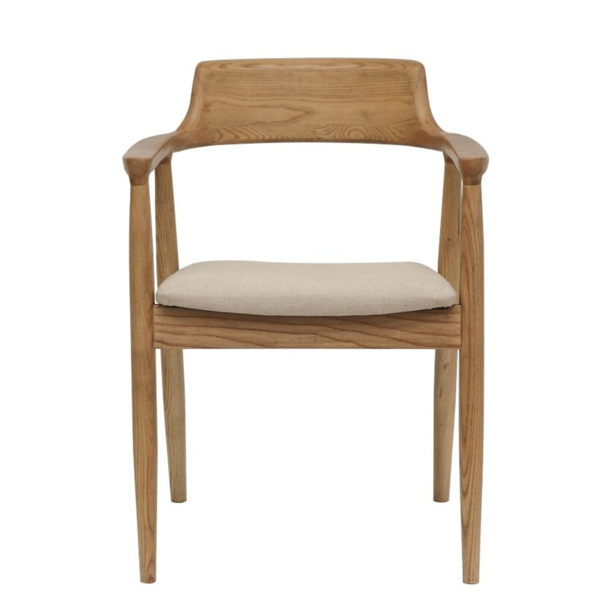 EALING DINING CHAIR | NATURAL LINEN LOOK SEAT