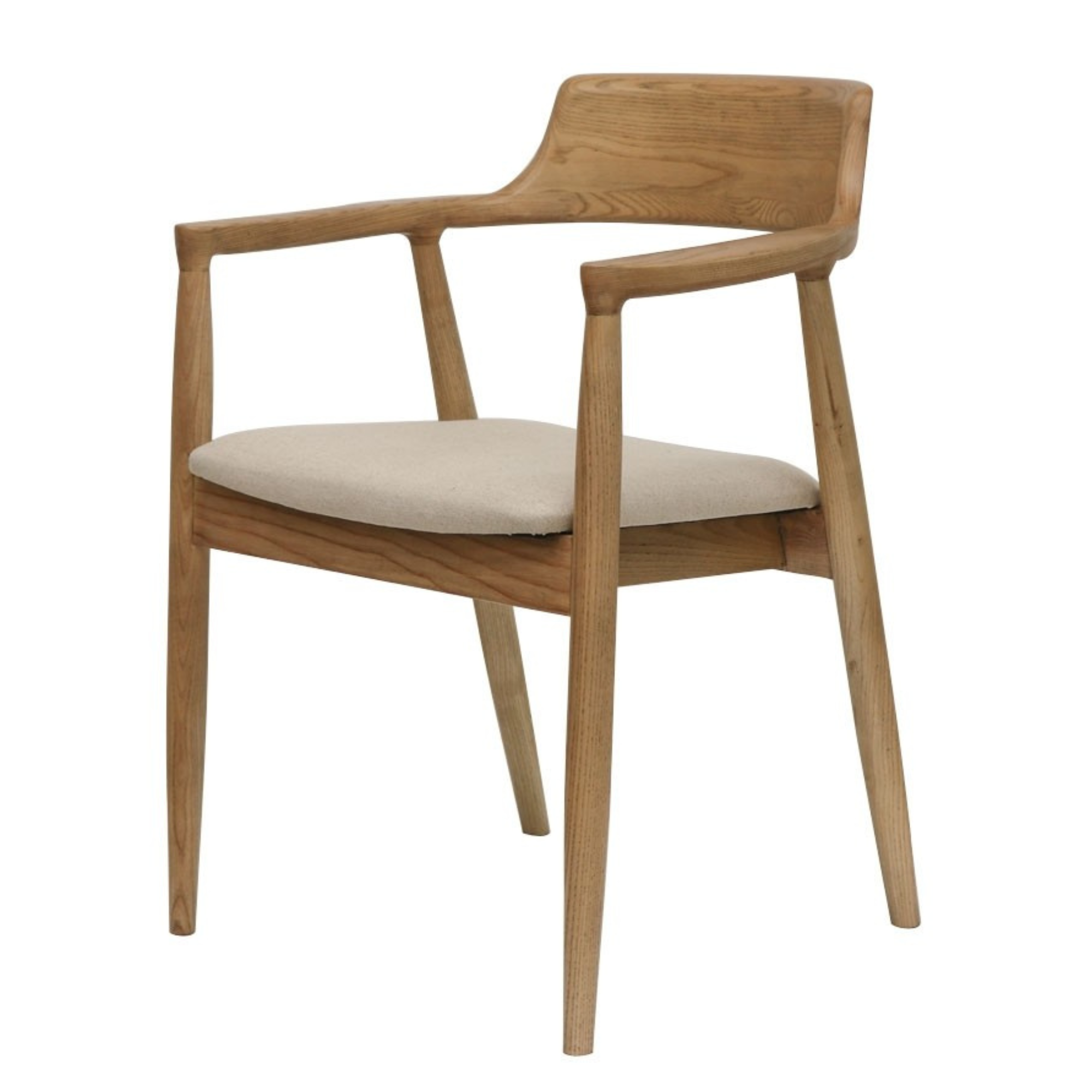 EALING DINING CHAIR | NATURAL LINEN LOOK SEAT