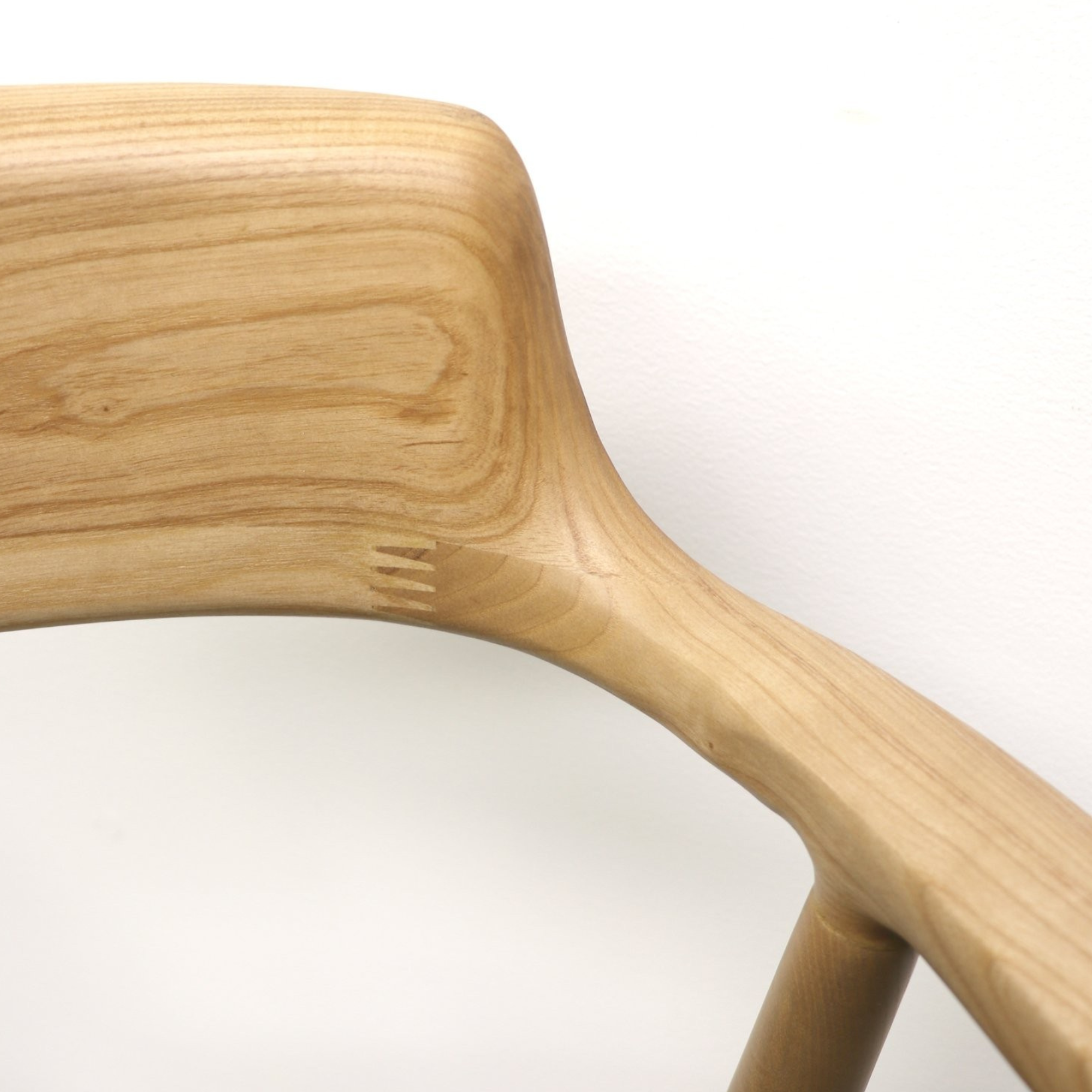 Ealing Dining Chair | Natural Frame - Black Leather