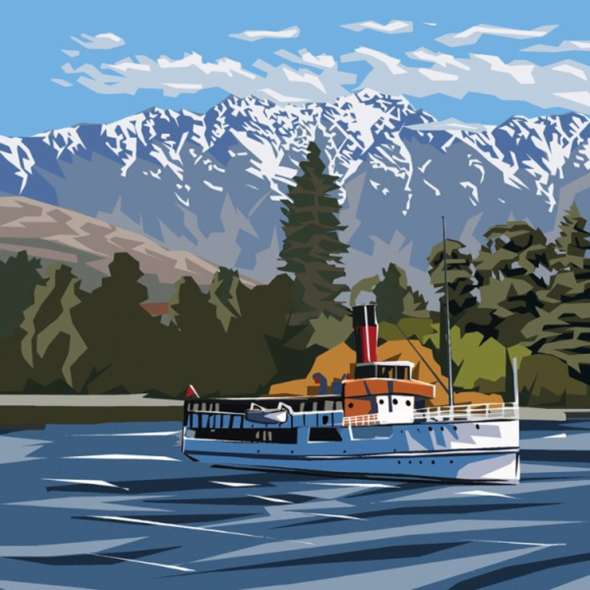 EARNSLAW | CANVAS STRETCHED READY TO HANG | IRA MITCHELL | NZ MADE