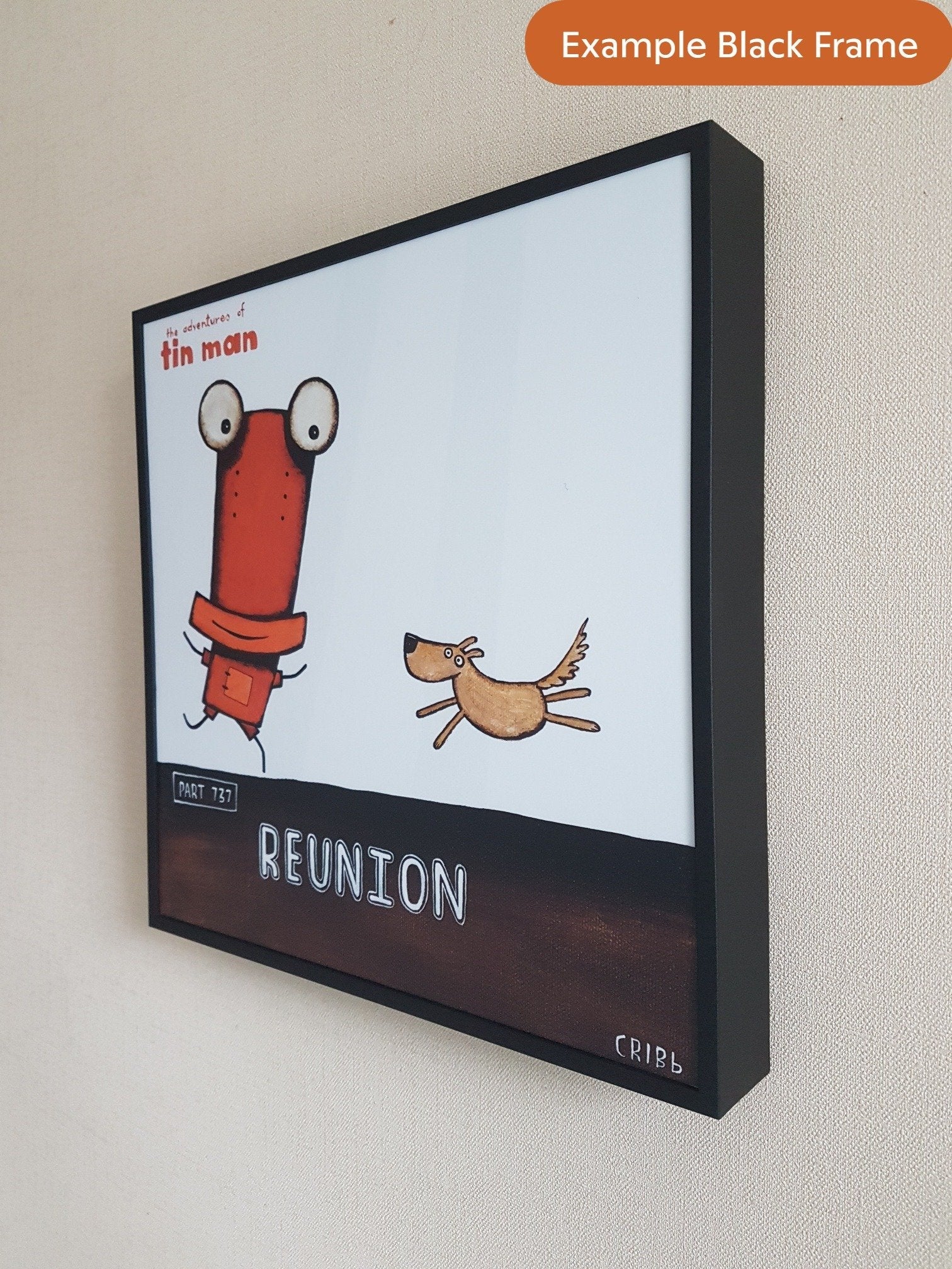 TIN MAN 'NO SPARK" | BOX FRAME READY TO HANG | TONY CRIBB | NZ MADE