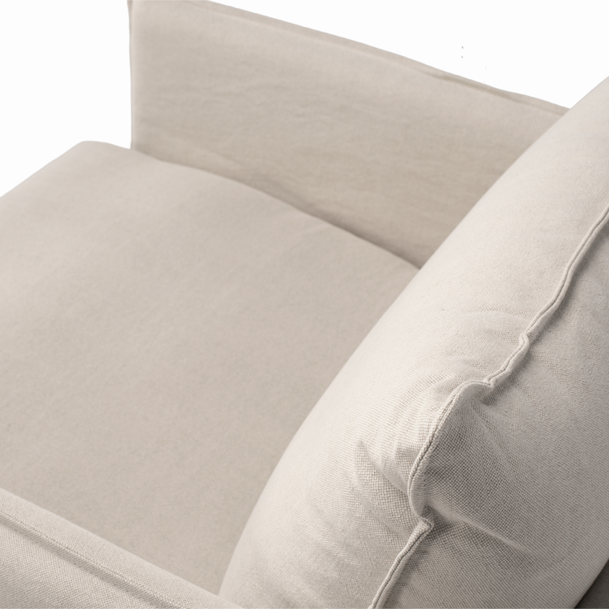 HAMILTON SLIP-COVER ARMCHAIR | OATMEAL